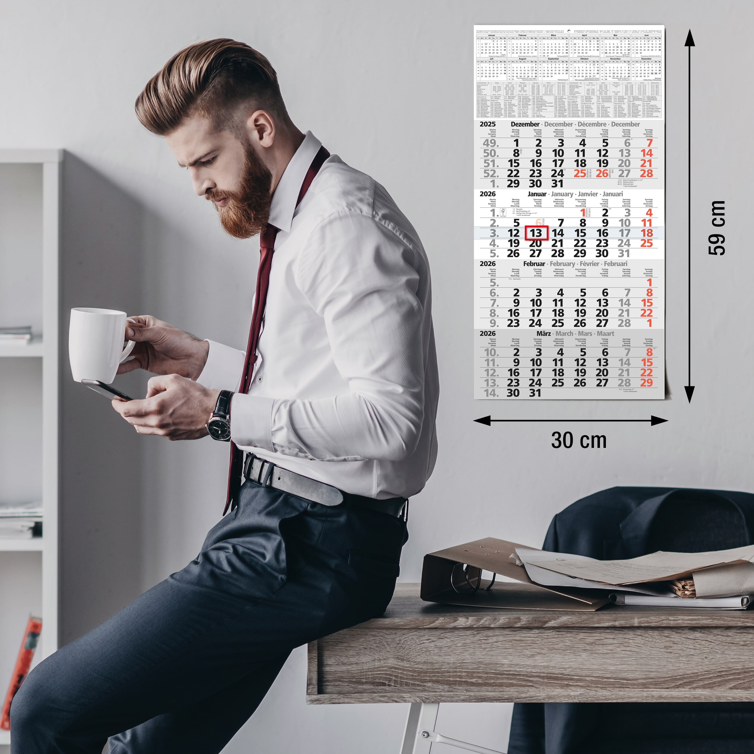 4-Monatskalender 2026 Einblatt 4-Monatskalender 2026 Einblatt