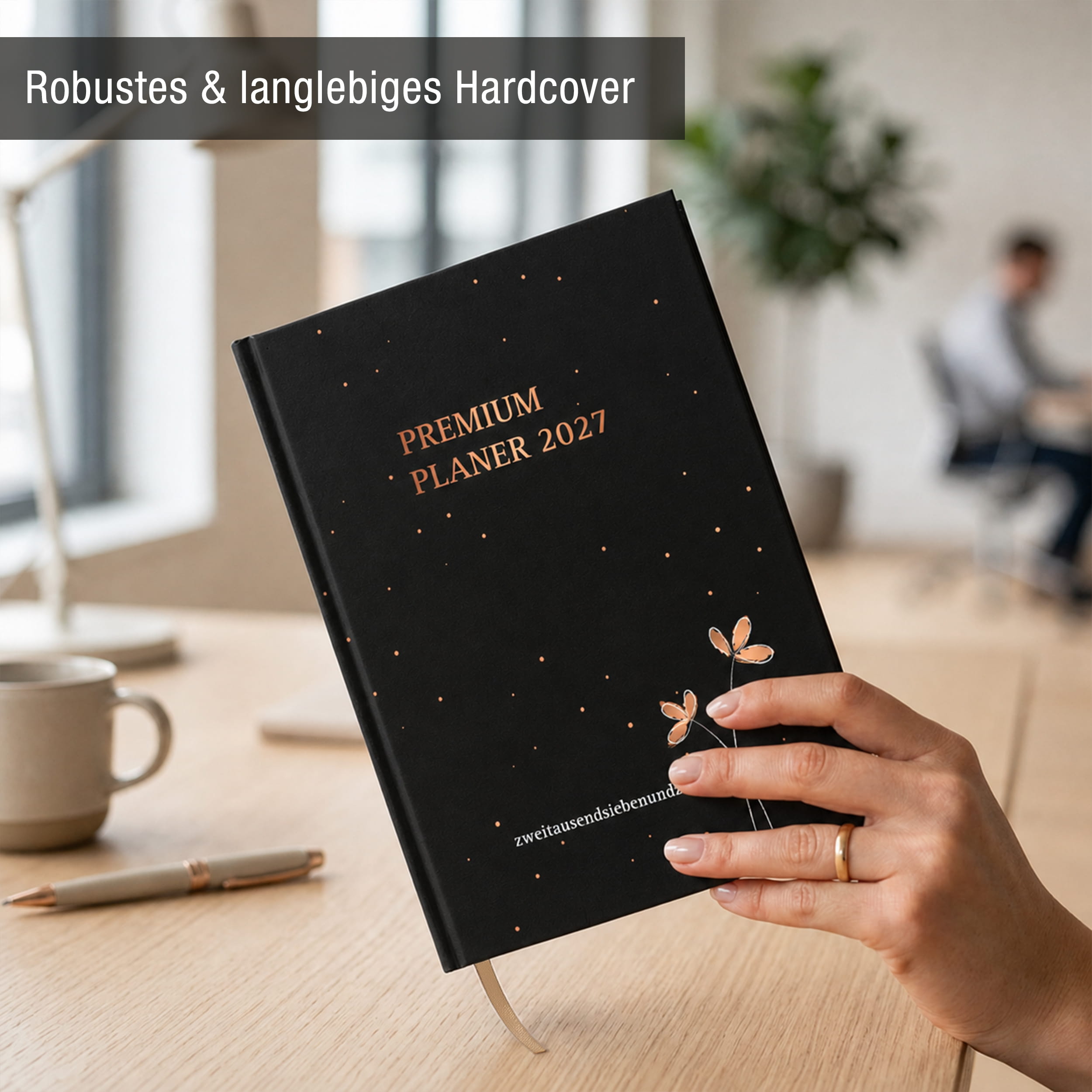 Buchkalender 2027 OptiPlaner Noir schwarz