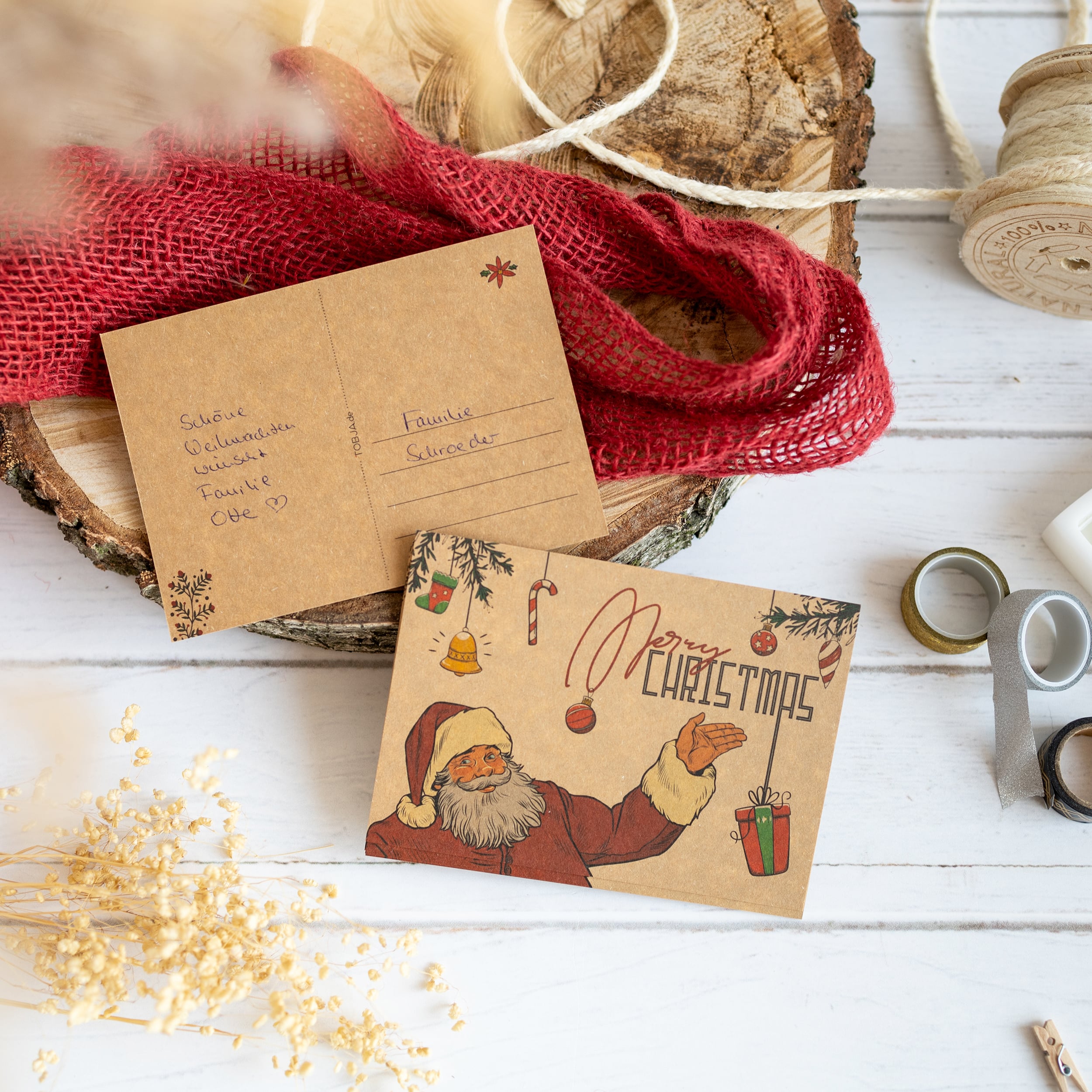 Weihnachtspostkarten "Santa"