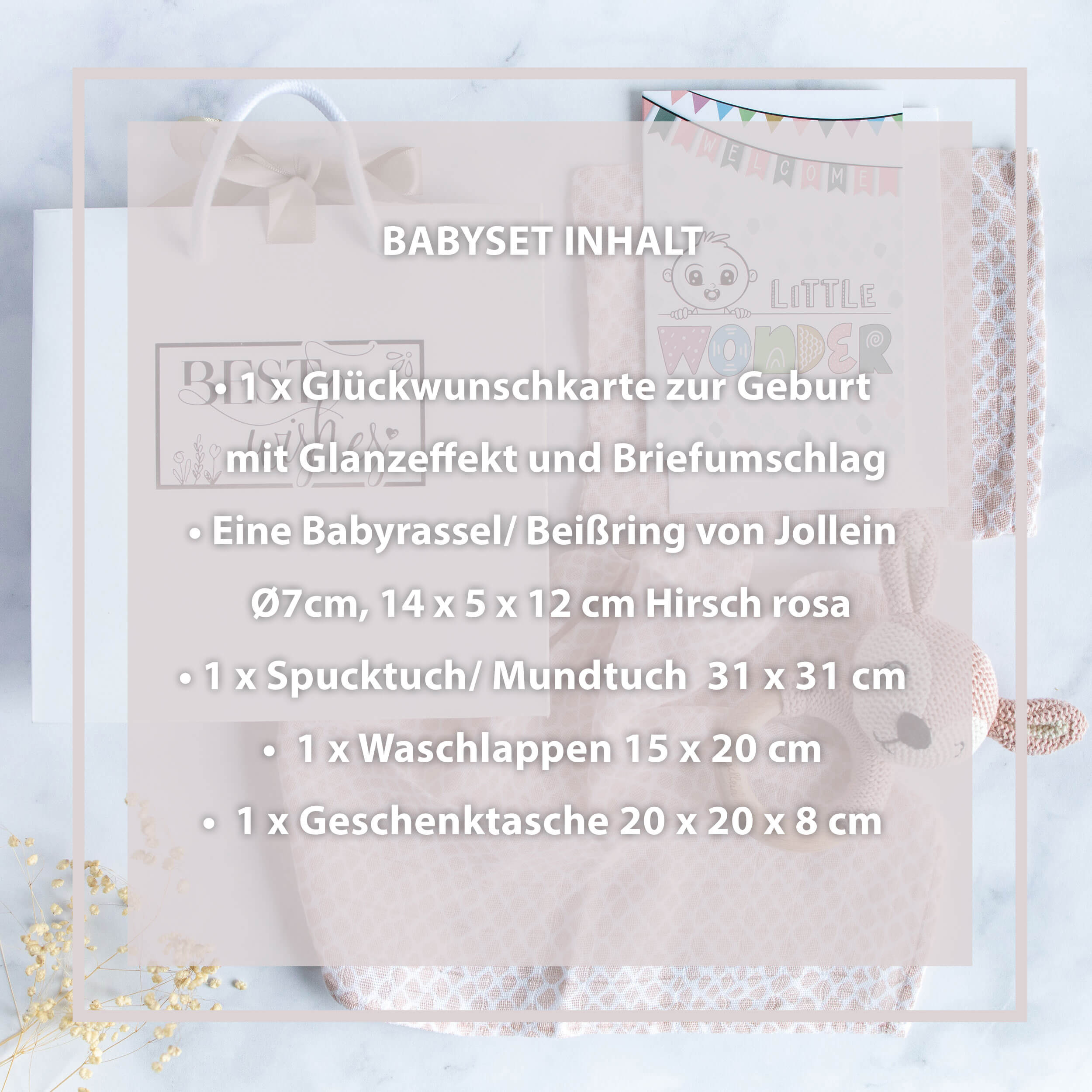 Baby Geschenkset Mädchen "Rassel" Baby Geschenkset Mädchen "Rassel"