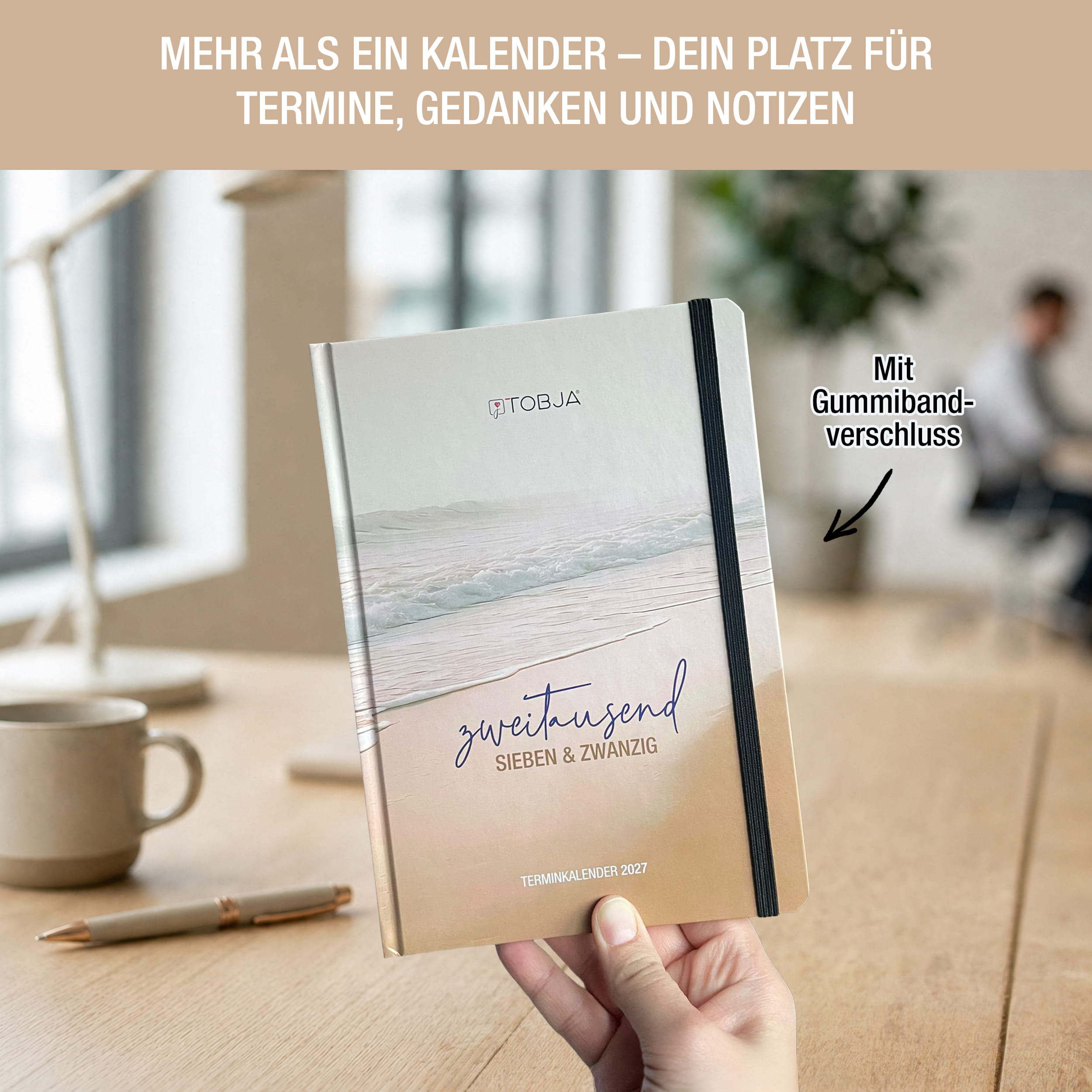 Buchkalender 2027 A5 Sunrise Halbstunden