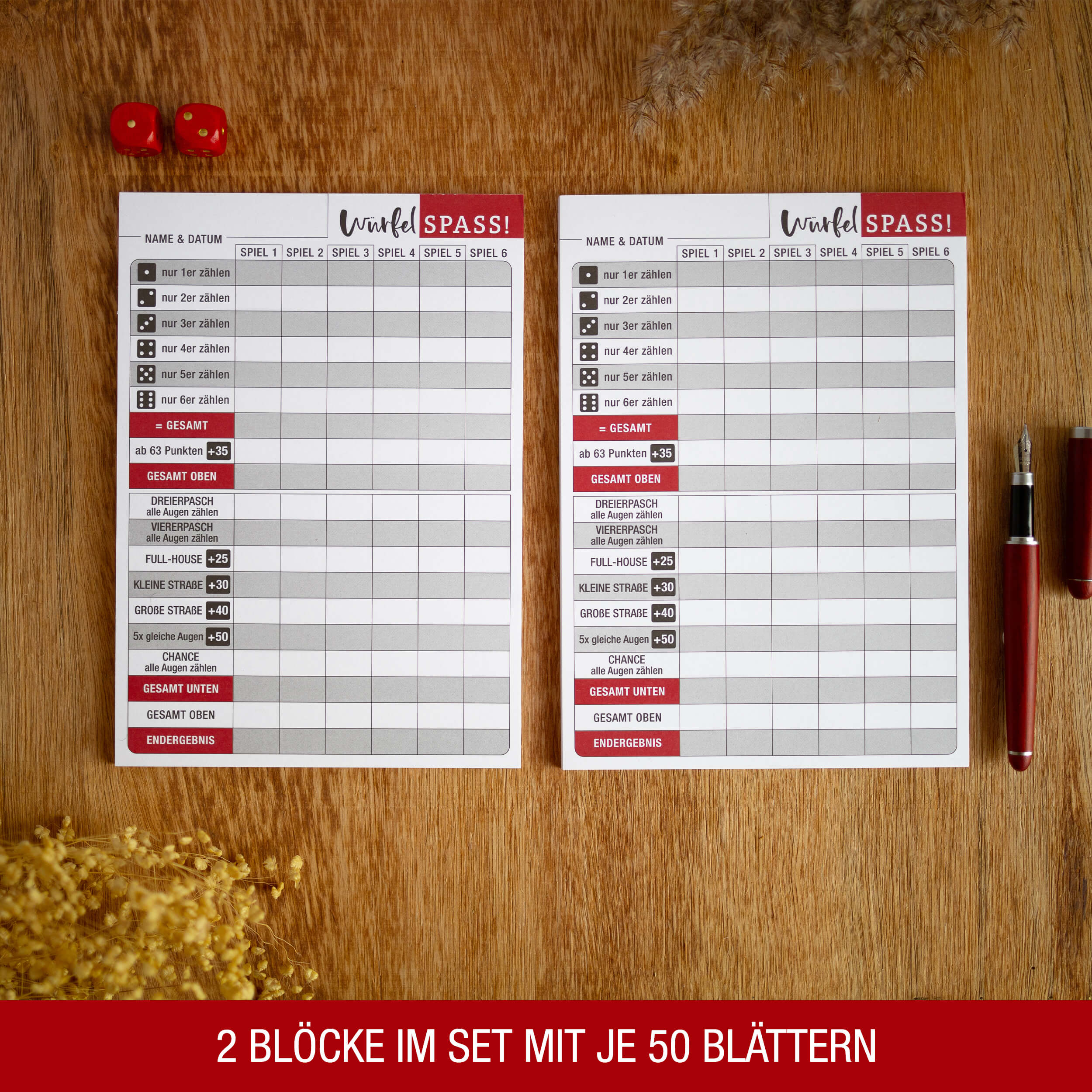 Würfelspiel Block "Senior Würfel-Spass"