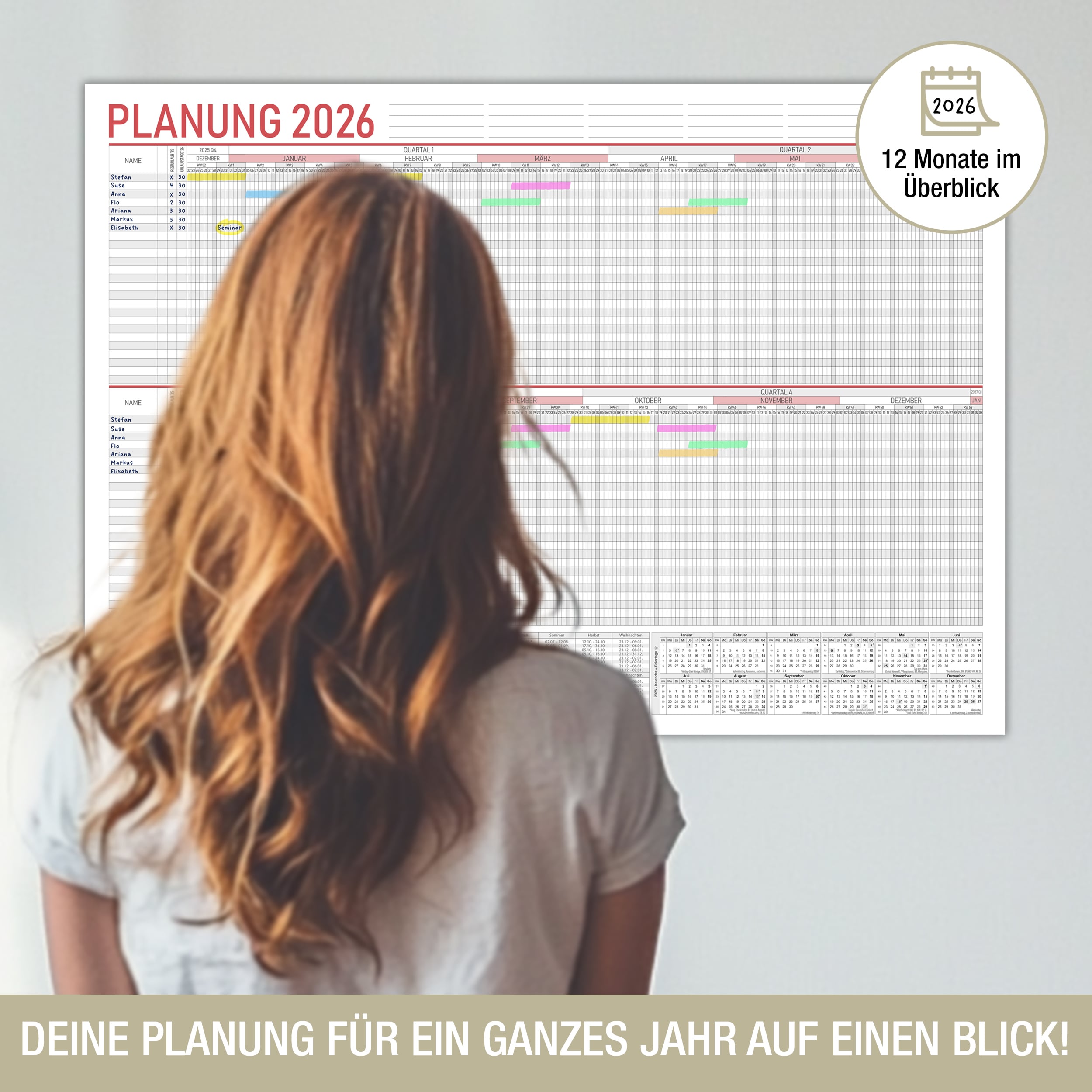 A2 Mitarbeiter- / Urlaubsplaner 2026 A2 Mitarbeiter- / Urlaubsplaner 2026