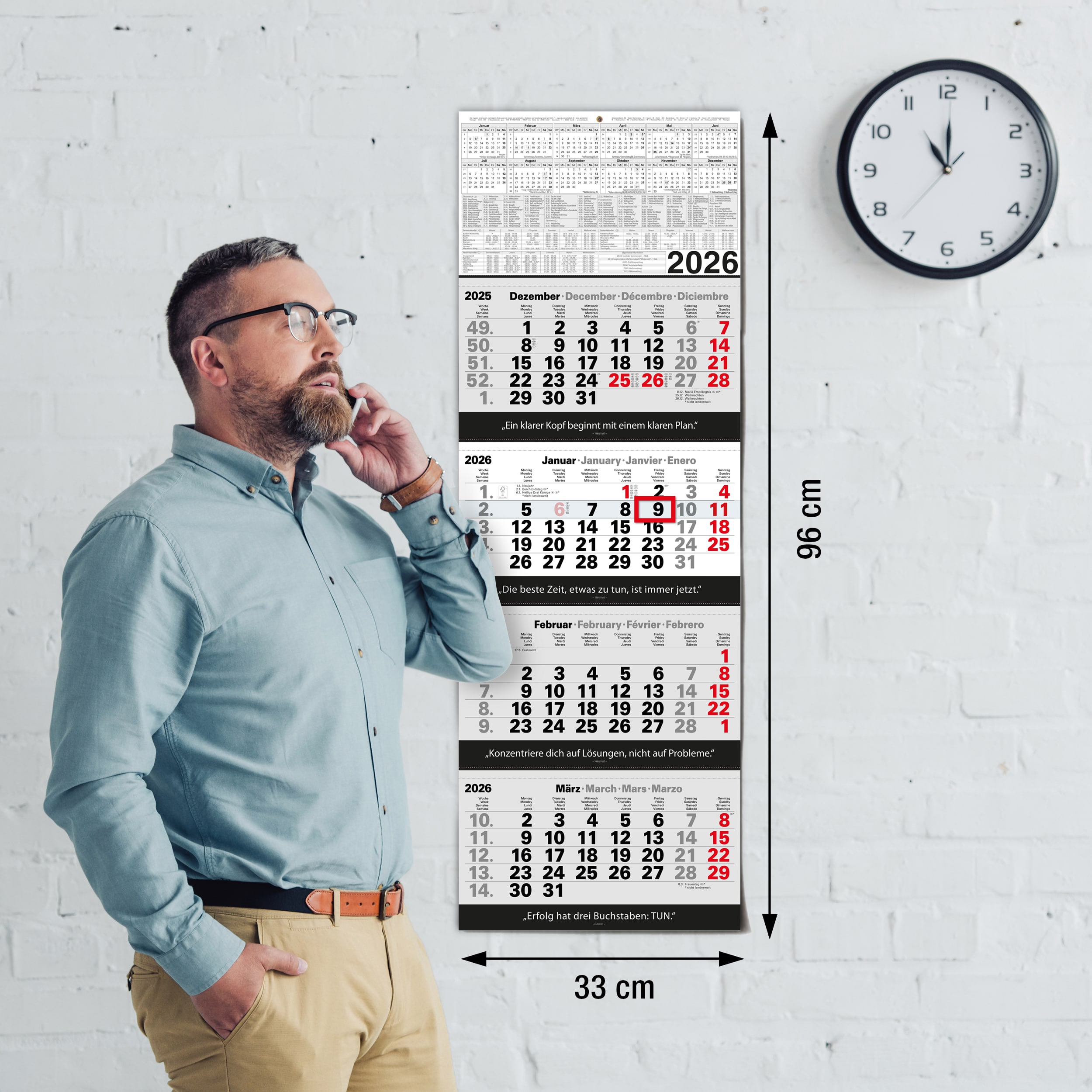 4 Monatskalender 2026 Wandkalender 4 Monatskalender 2026 Wandkalender