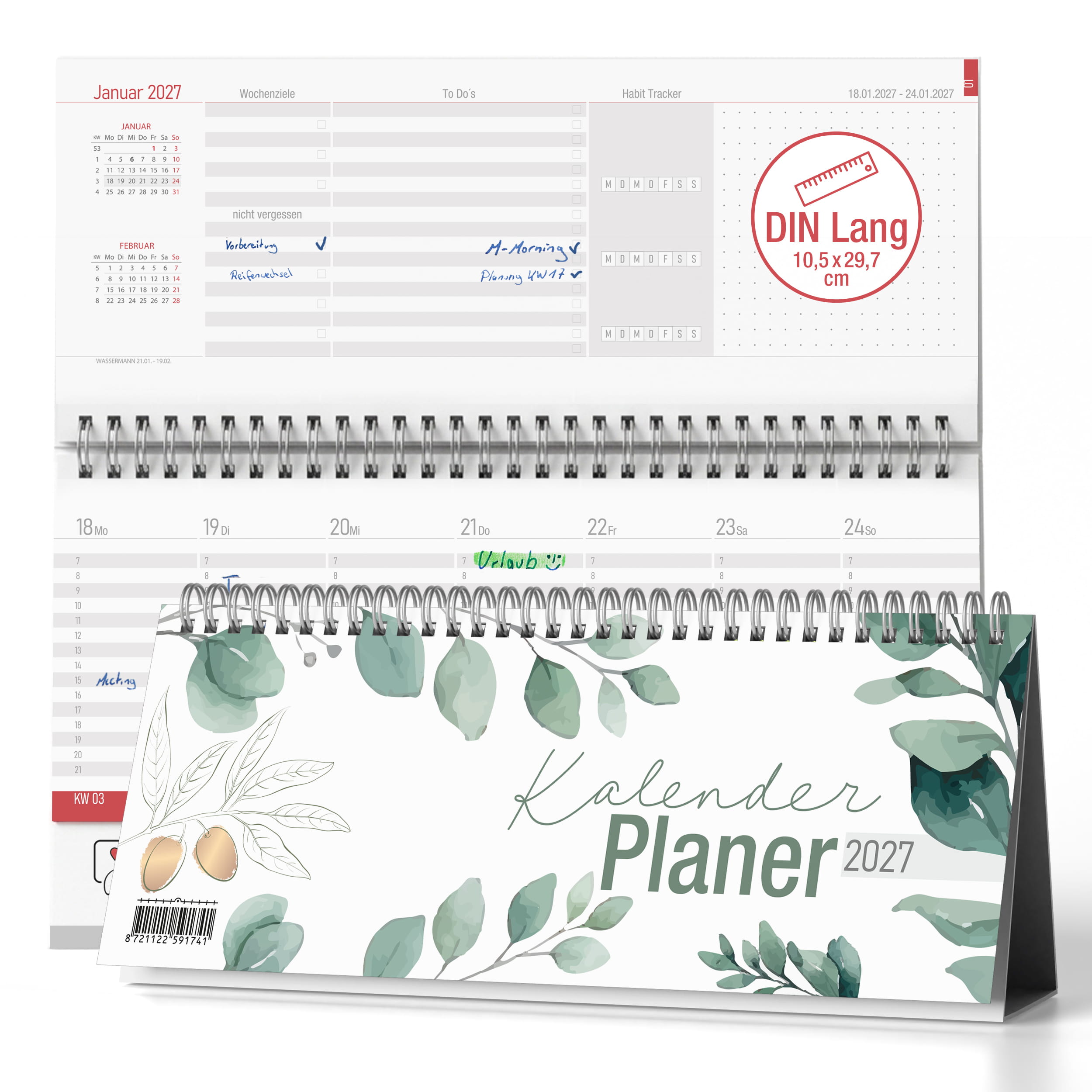 Tischkalender 2027 Eukalyptus