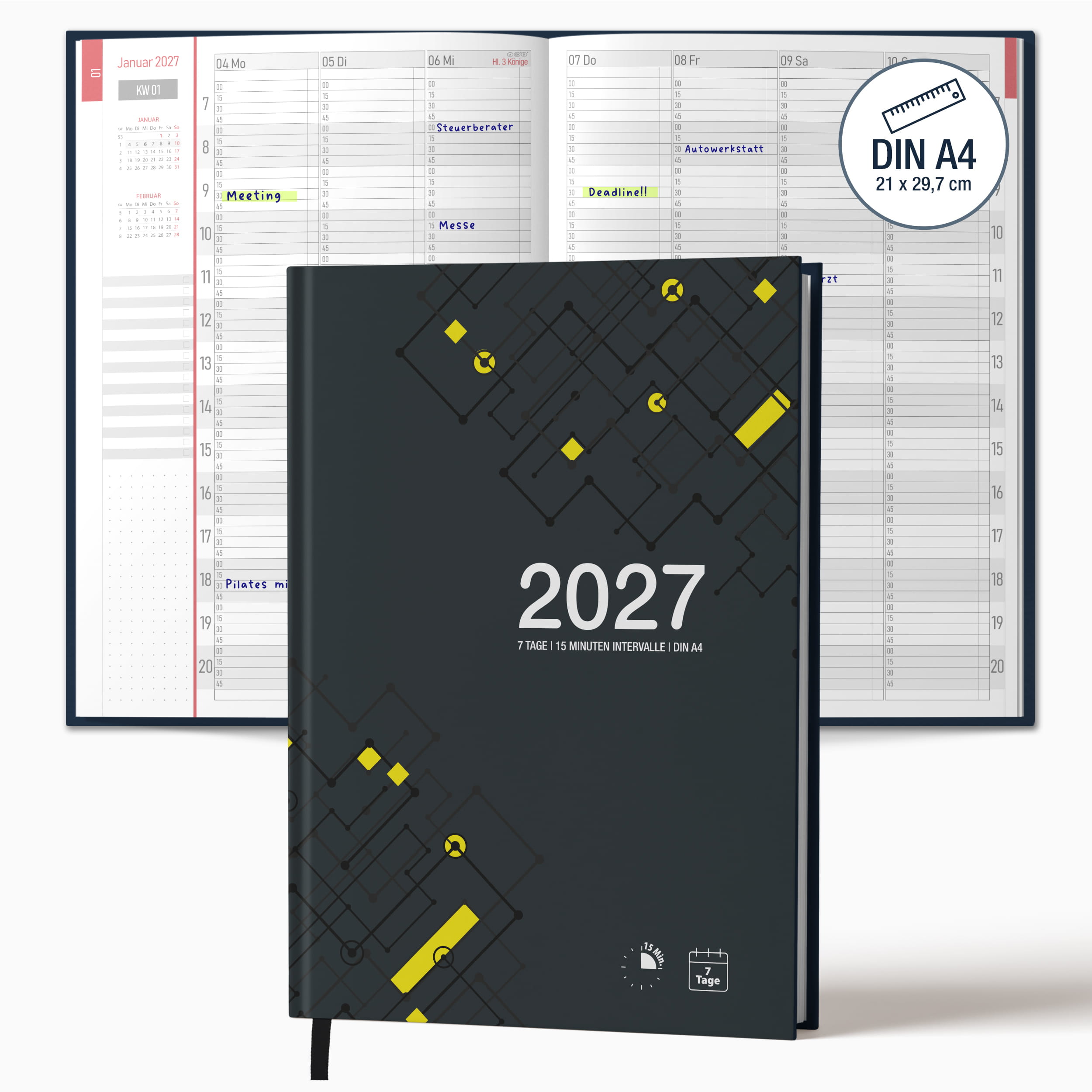 Praxisplaner 2027 A4 Urban Hardcover modern
