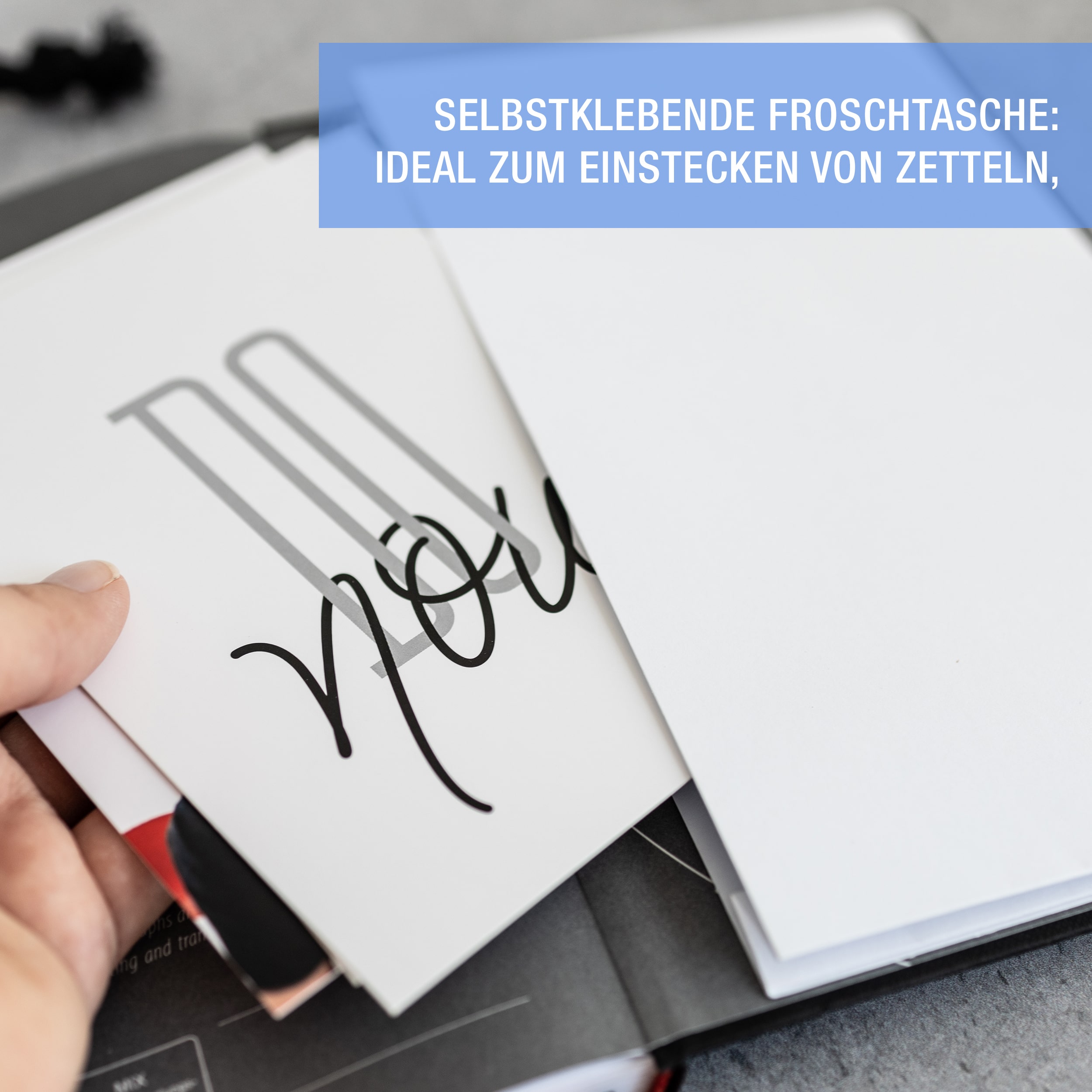 Buchkalender 2026 A5 "Blue Line" +Set A5 Buchkalender 2026 Nero Blau + Essential Kit