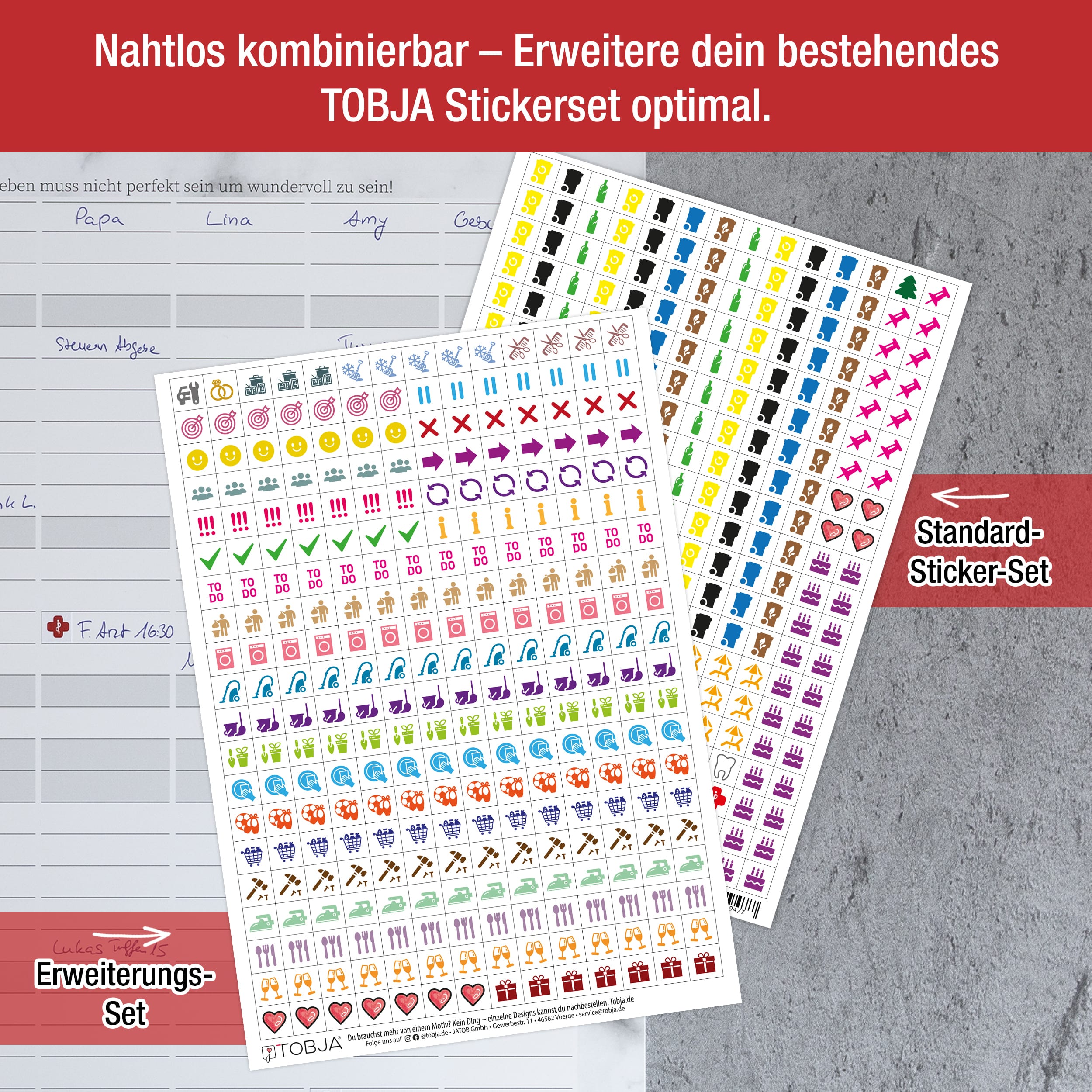 Kalender Sticker Erweiterung "Sticky"