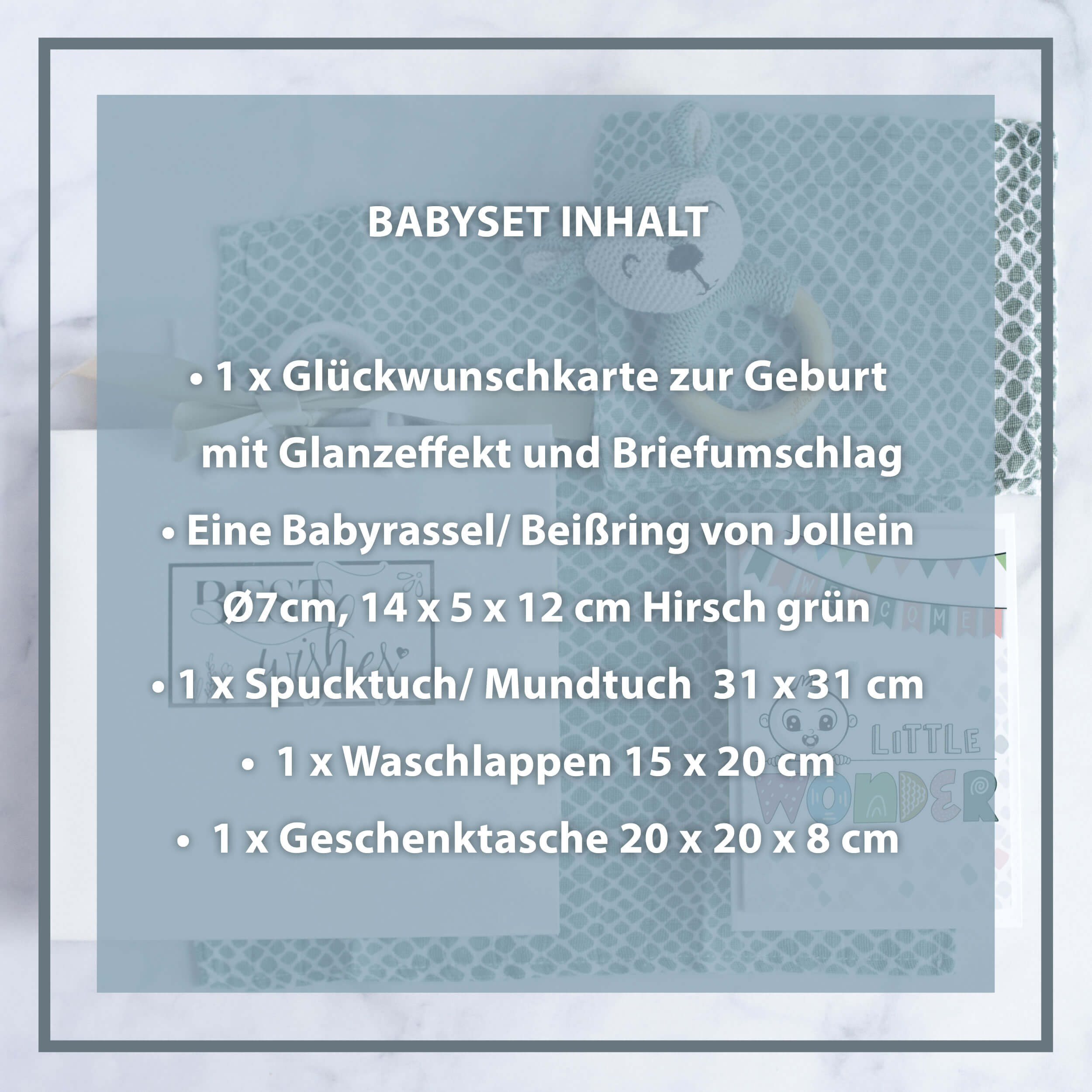 Baby Geschenkset Junge "Rassel"