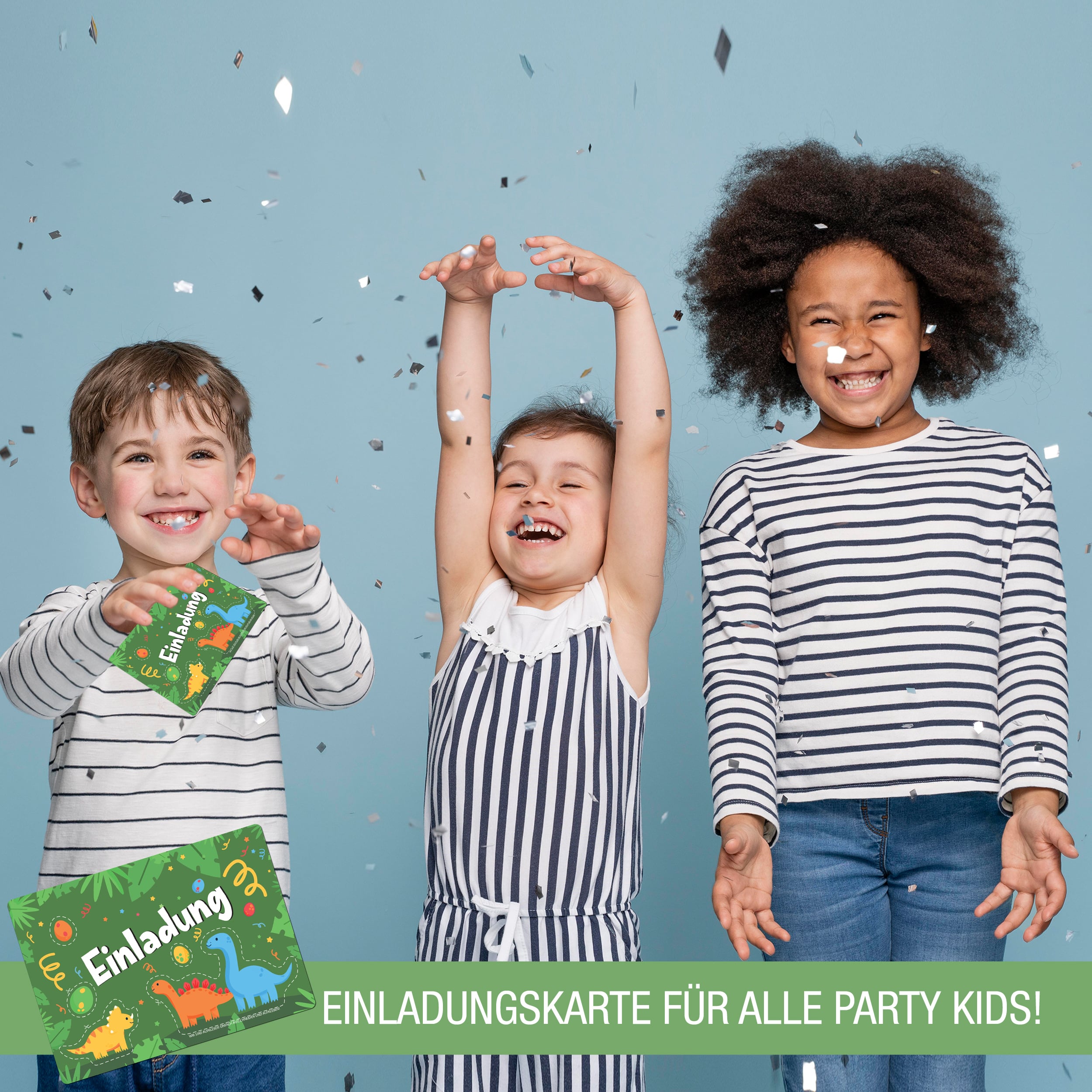 12 Einladungskarten inkl. Umschläge "Dino Party" 12 Einladungskarten inkl. Umschläge "Dino Party"