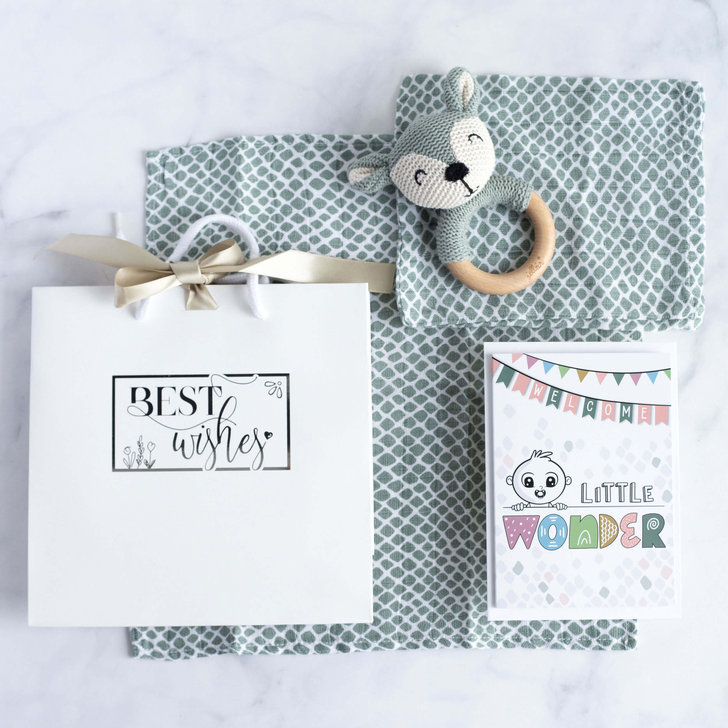 Baby Geschenkset Junge "Rassel"