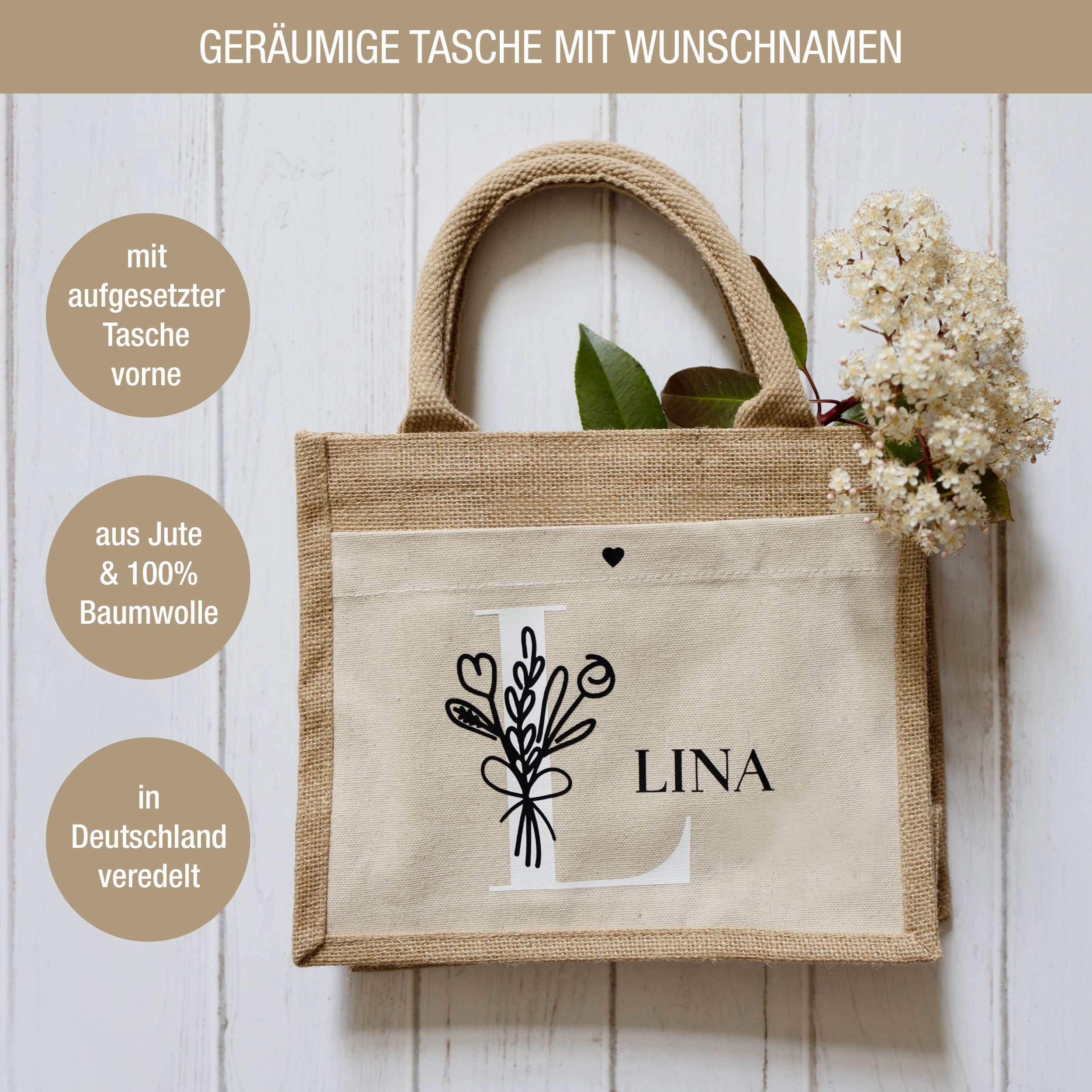 Individuelle Taschen mit Charme S 26 x 22 x 14