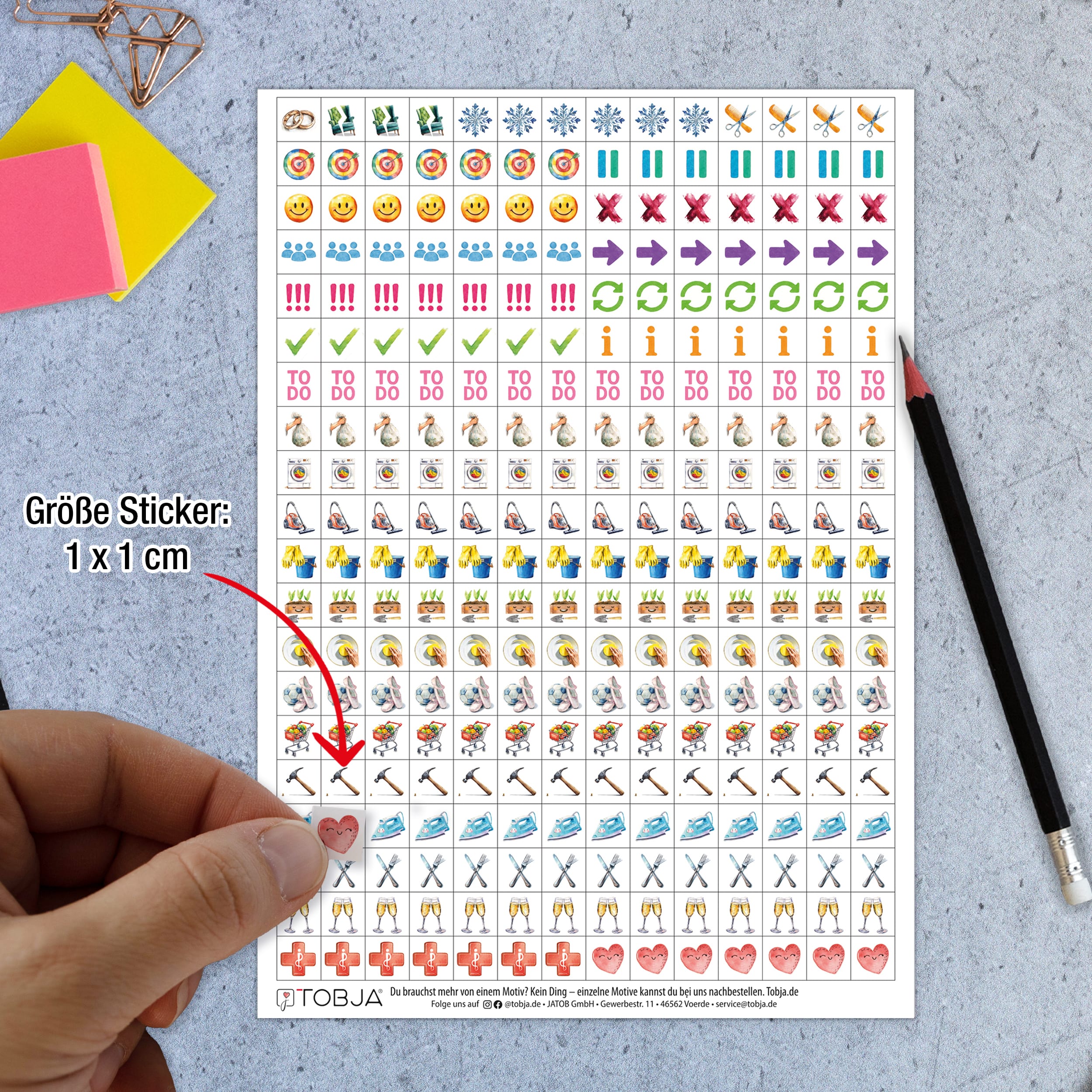Kalender Sticker Erweiterung "Aquarell"