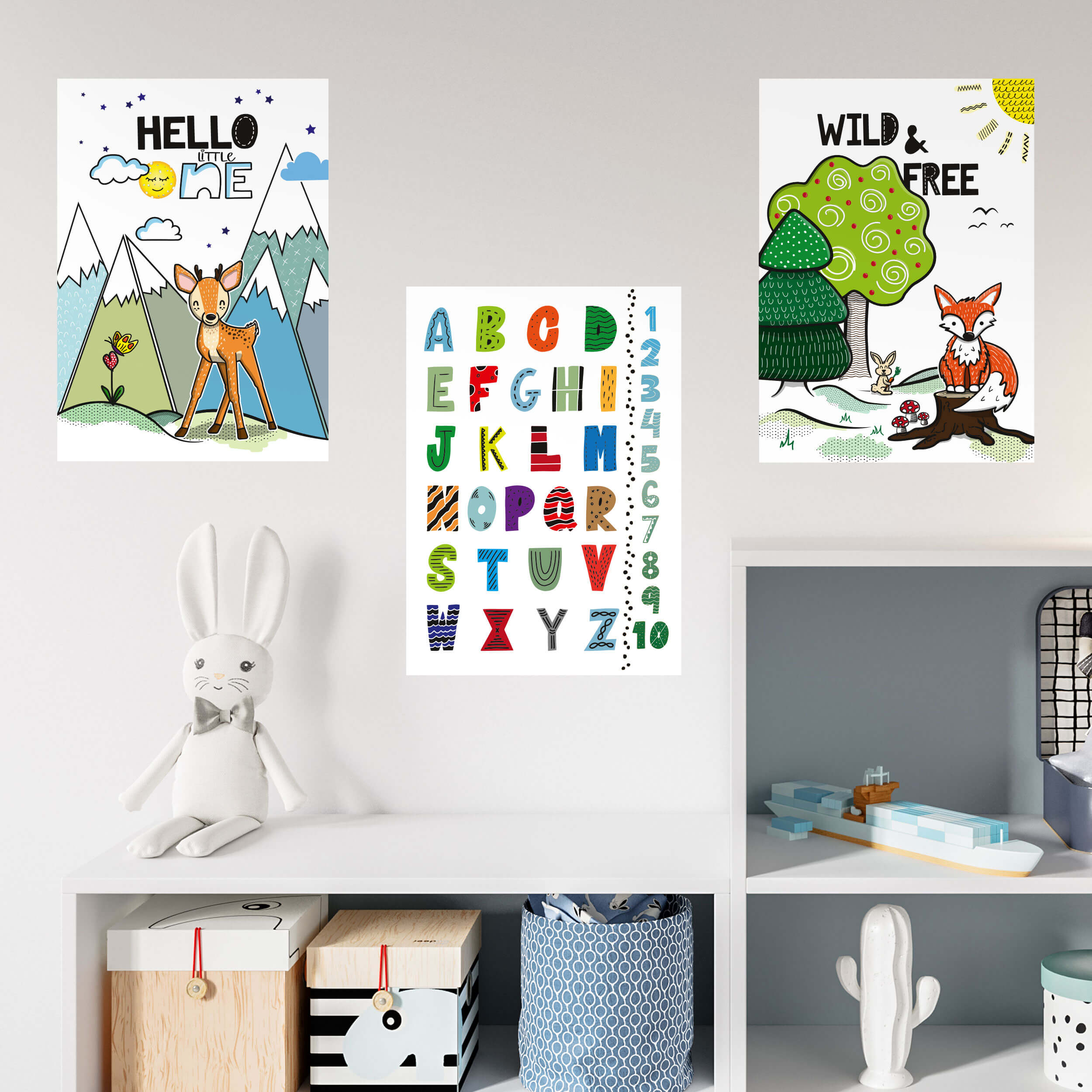 Tiere & Natur Poster Set