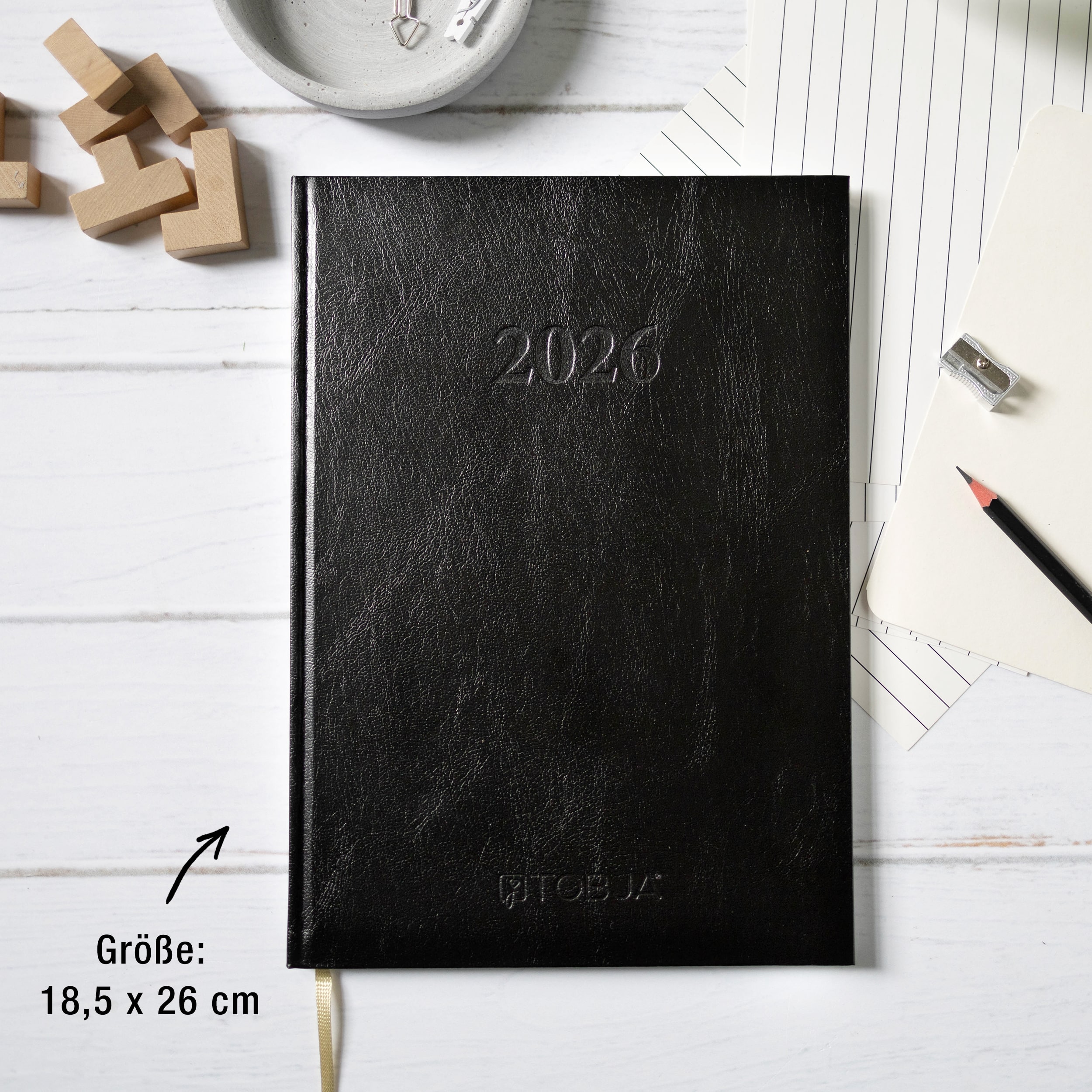 Buchkalender 2026, große Schrift Buchkalender 2026, große Schrift