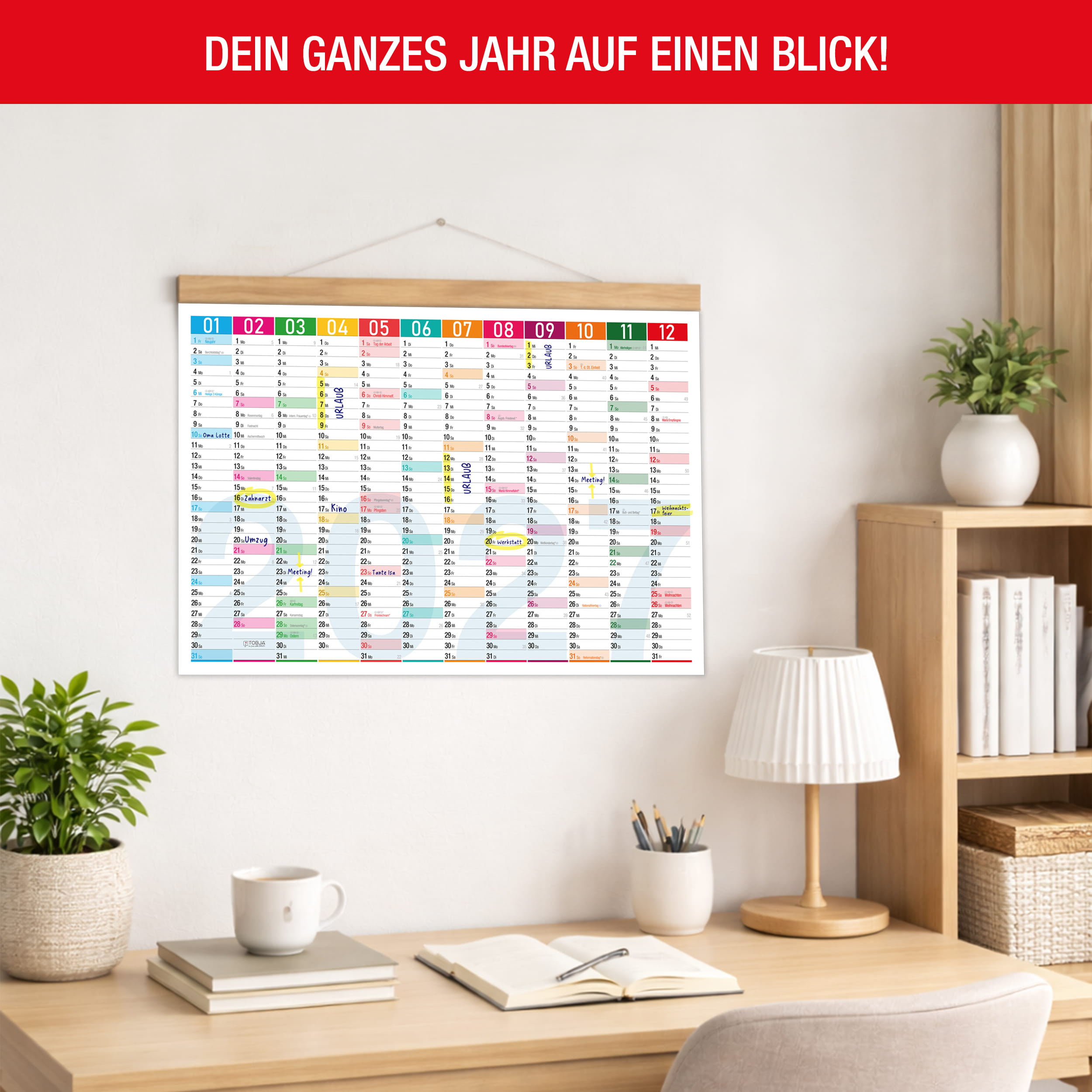Wandkalender A3 2026