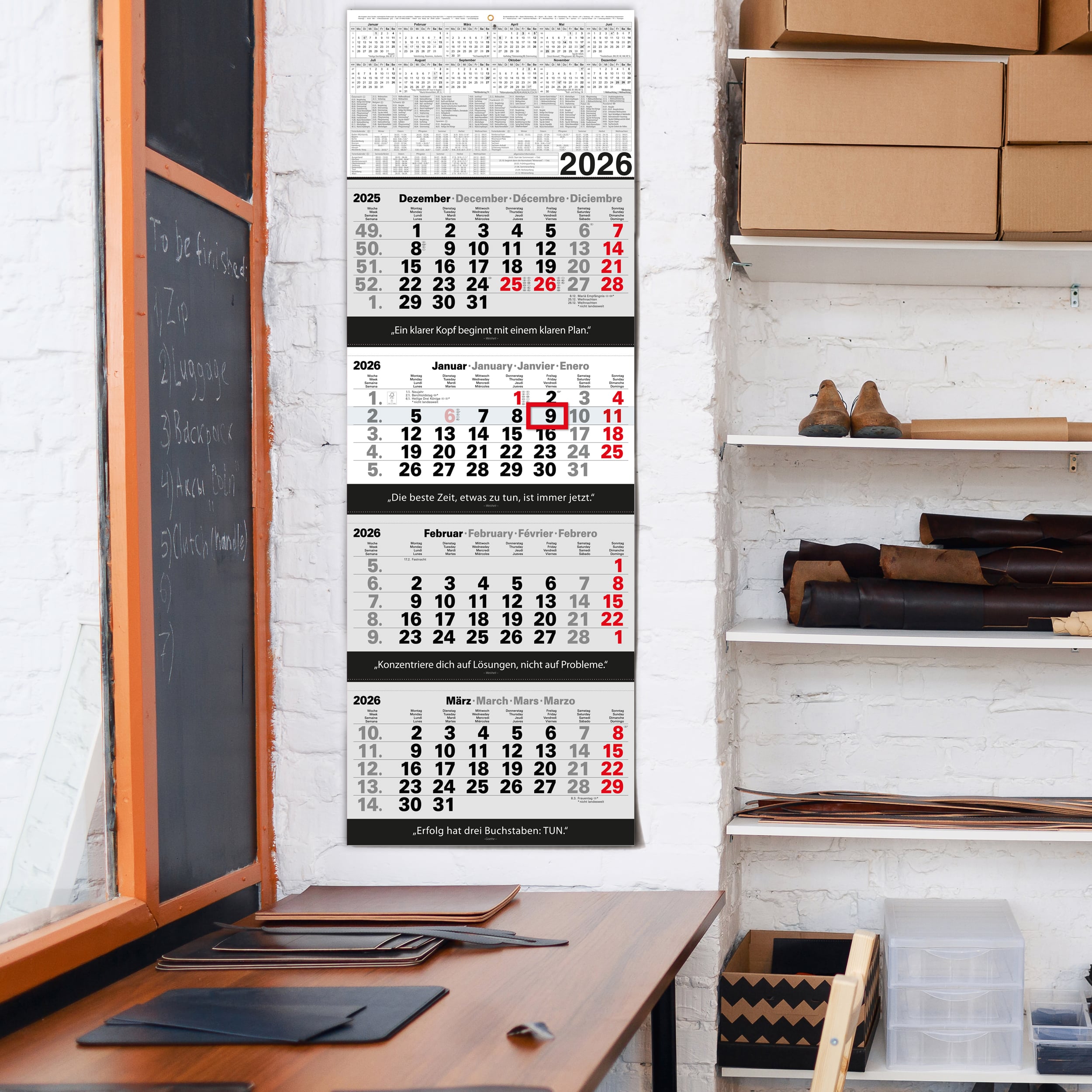 4 Monatskalender 2026 Wandkalender 4 Monatskalender 2026 Wandkalender