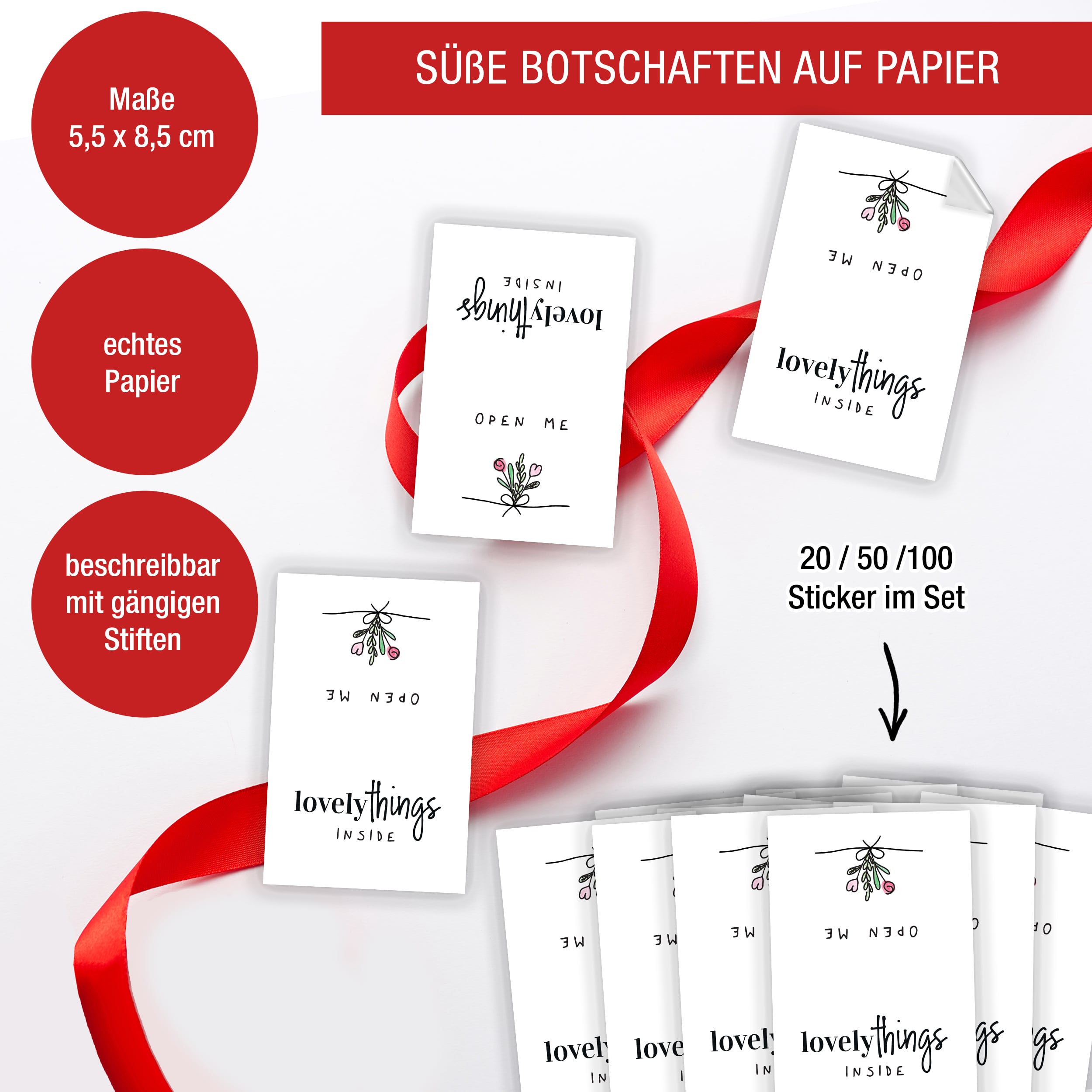 Banderole Sticker "Lovely Things" 