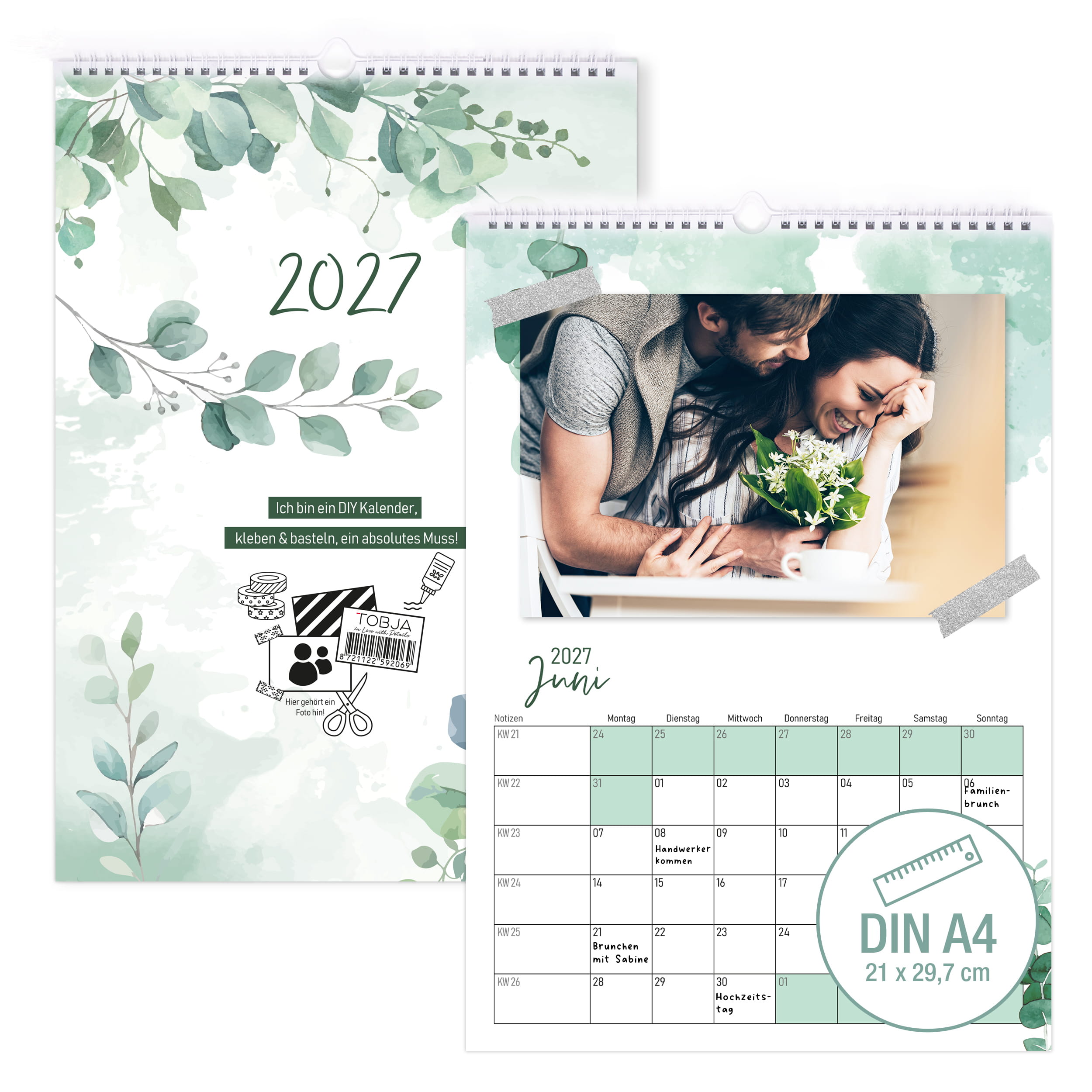 DIY Foto-Kalender 2027 Eukalyptus A4