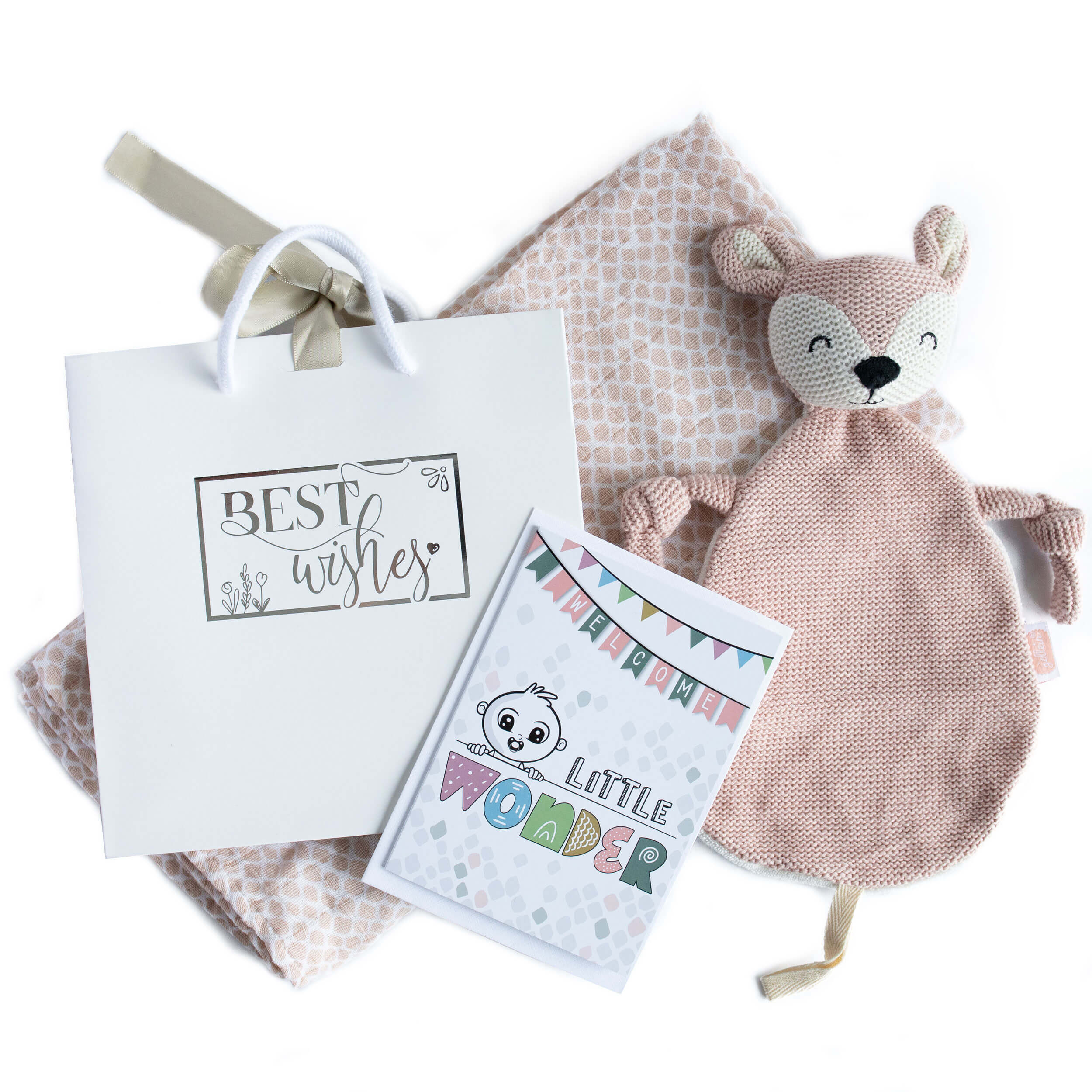 Baby Geschenkset Mädchen "Schnuffeltuch" Baby Geschenkset Mädchen "Schnuffeltuch"