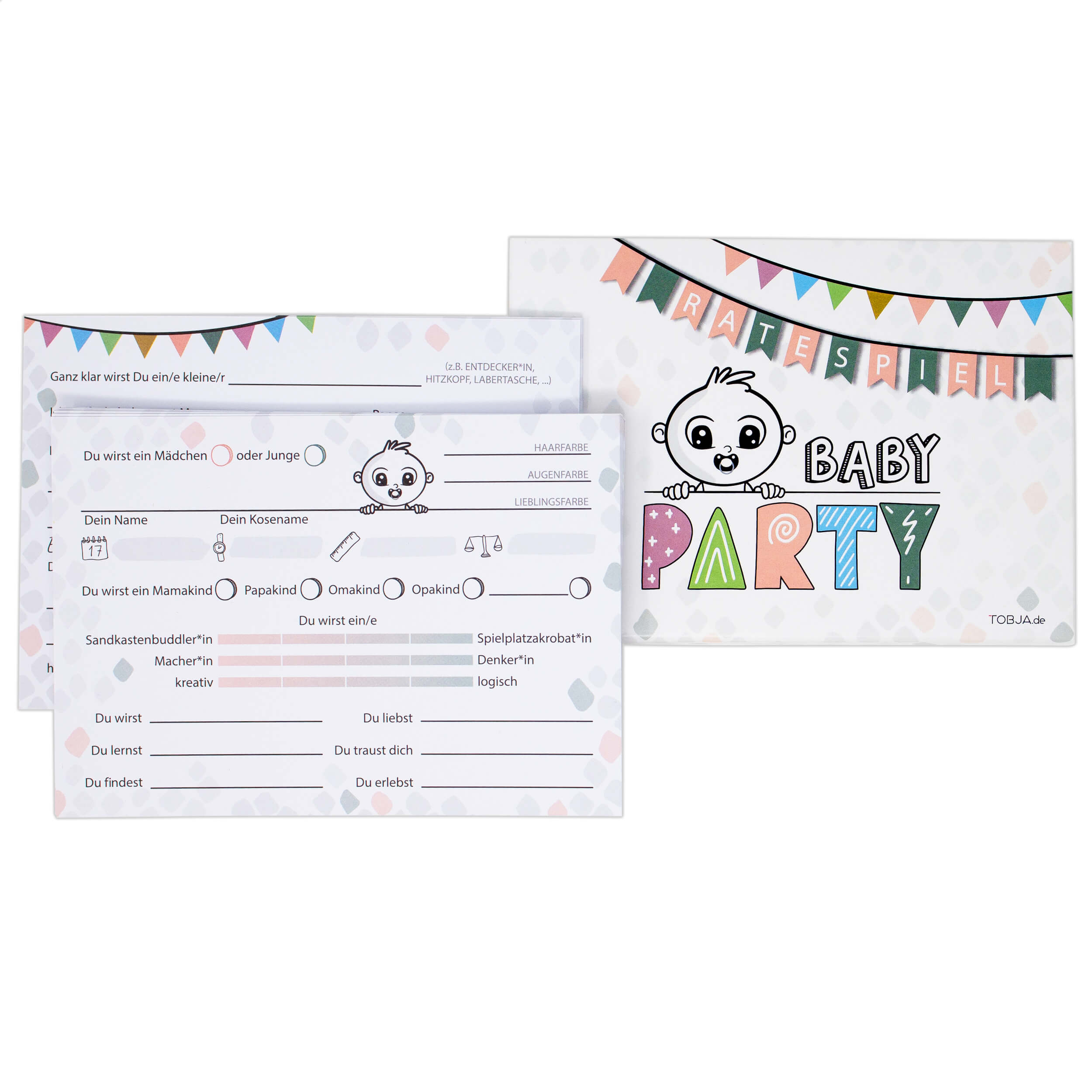 Babyparty Kartenspiel "Babyshower" Babyparty Kartenspiel "Babyshower"