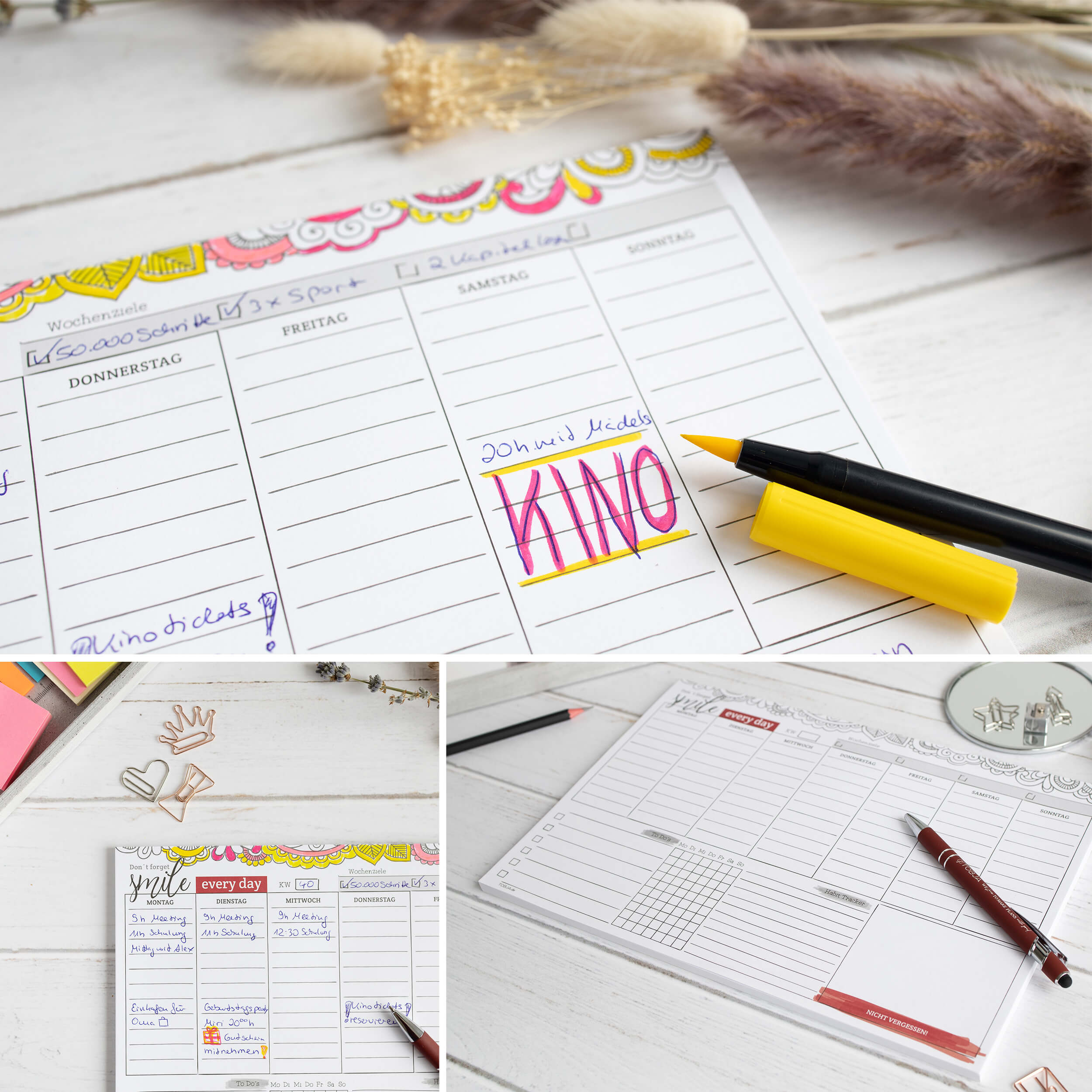 Wochenplaner A4 50 Blatt "every day"