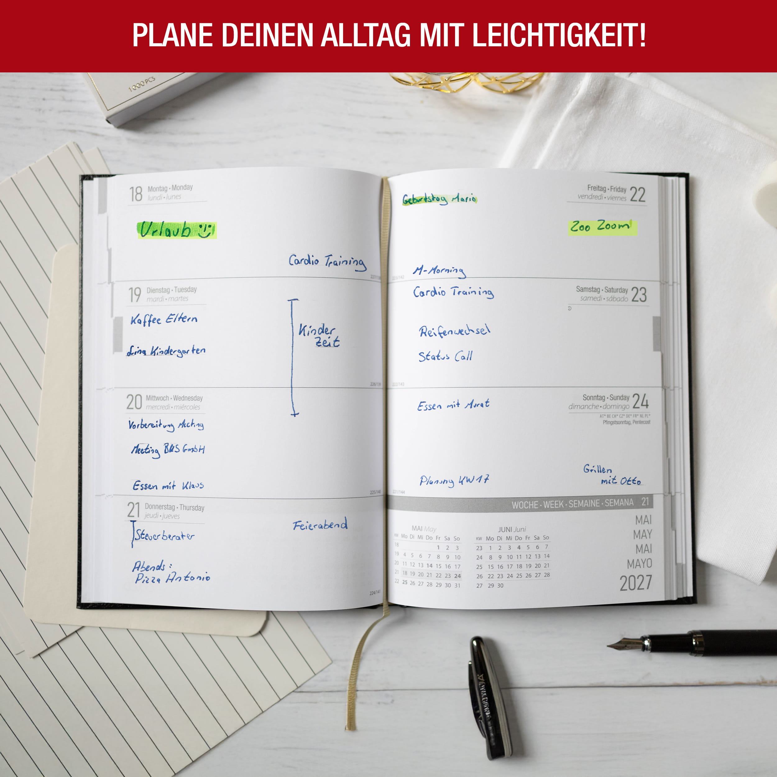 PlanWise Ink Buchkalender 2027 A5