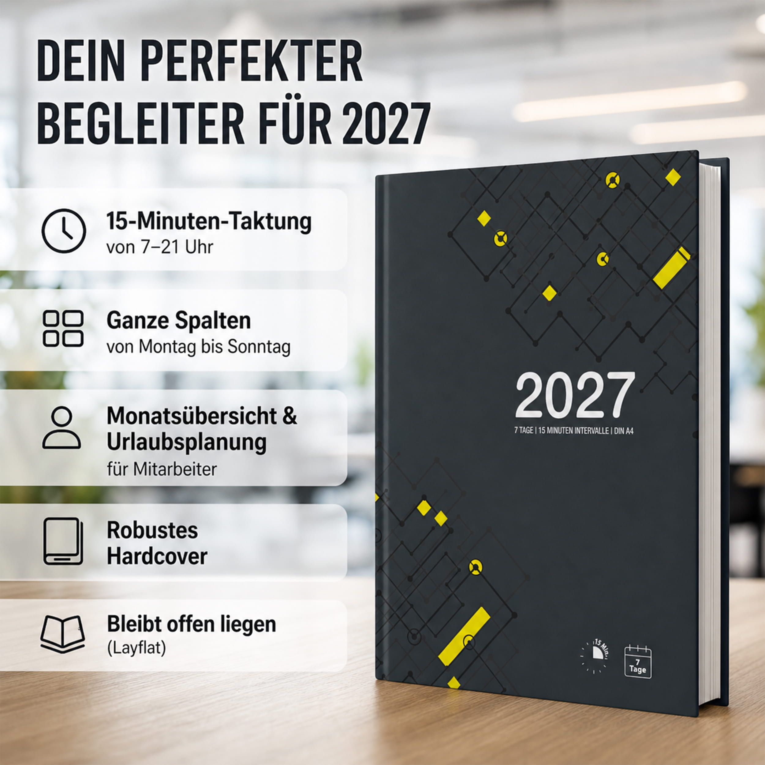 Praxisplaner 2027 A4 Urban Hardcover modern