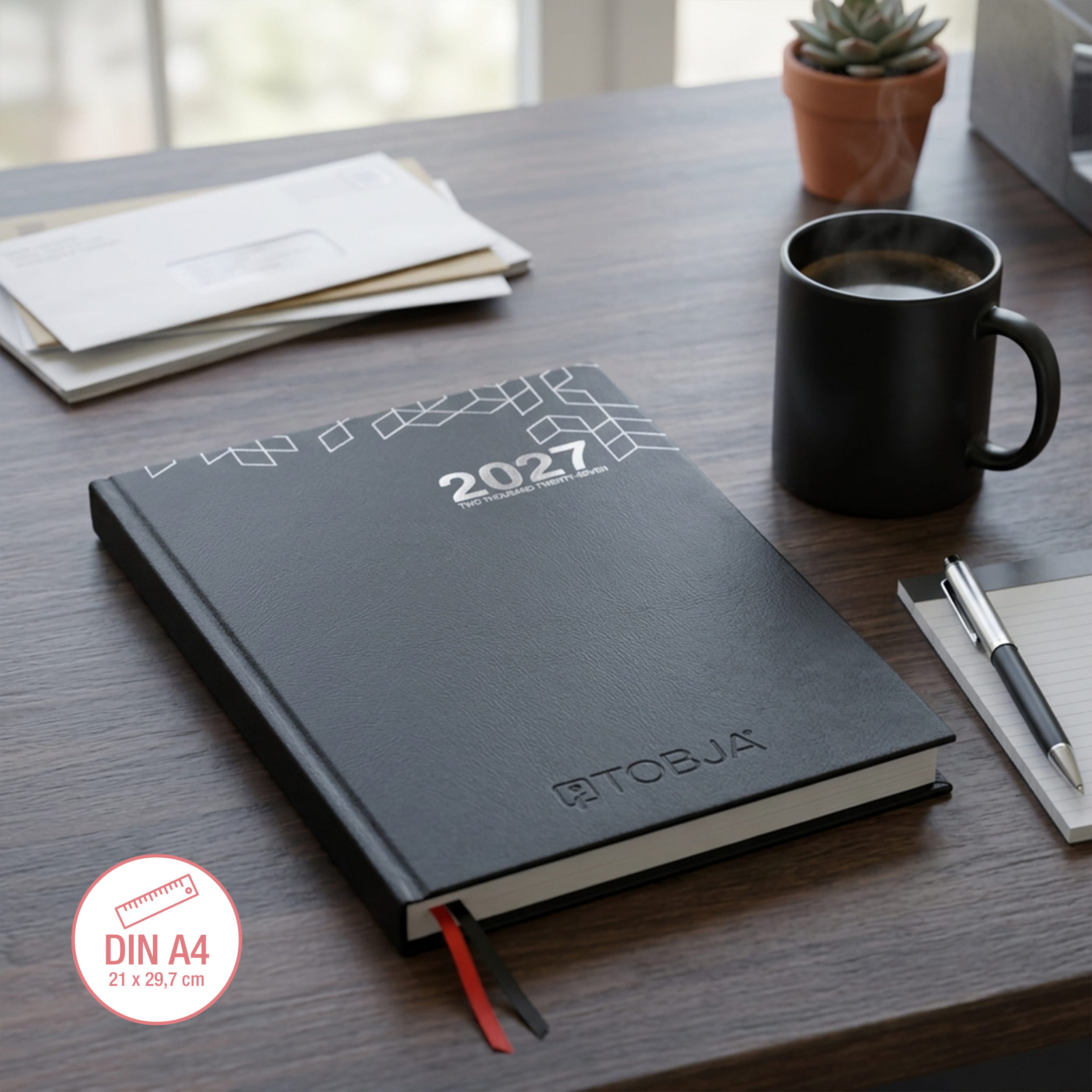 Praxisplaner 2027 A4 Mono Hardcover Layflat