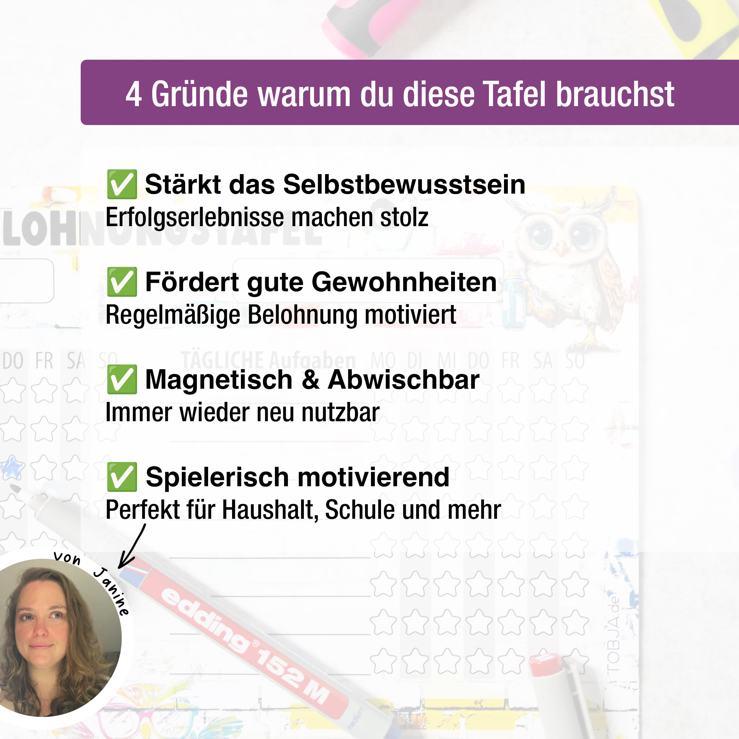 Belohnungstafel für zwei, Graffiti magnetisch 