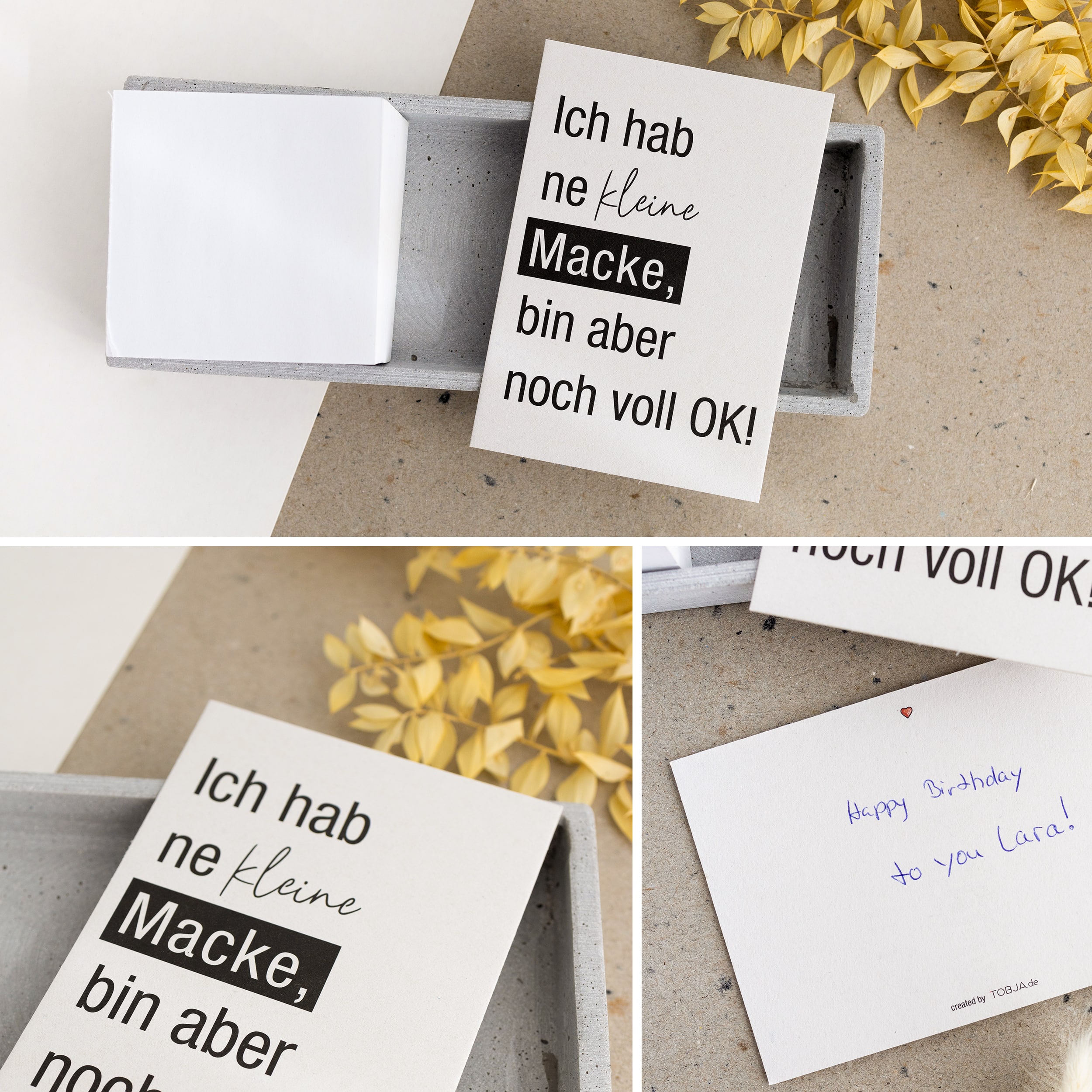 Postkarte "Ich hab ne kleine Macke" Postkarte "Ich hab ne kleine Macke"