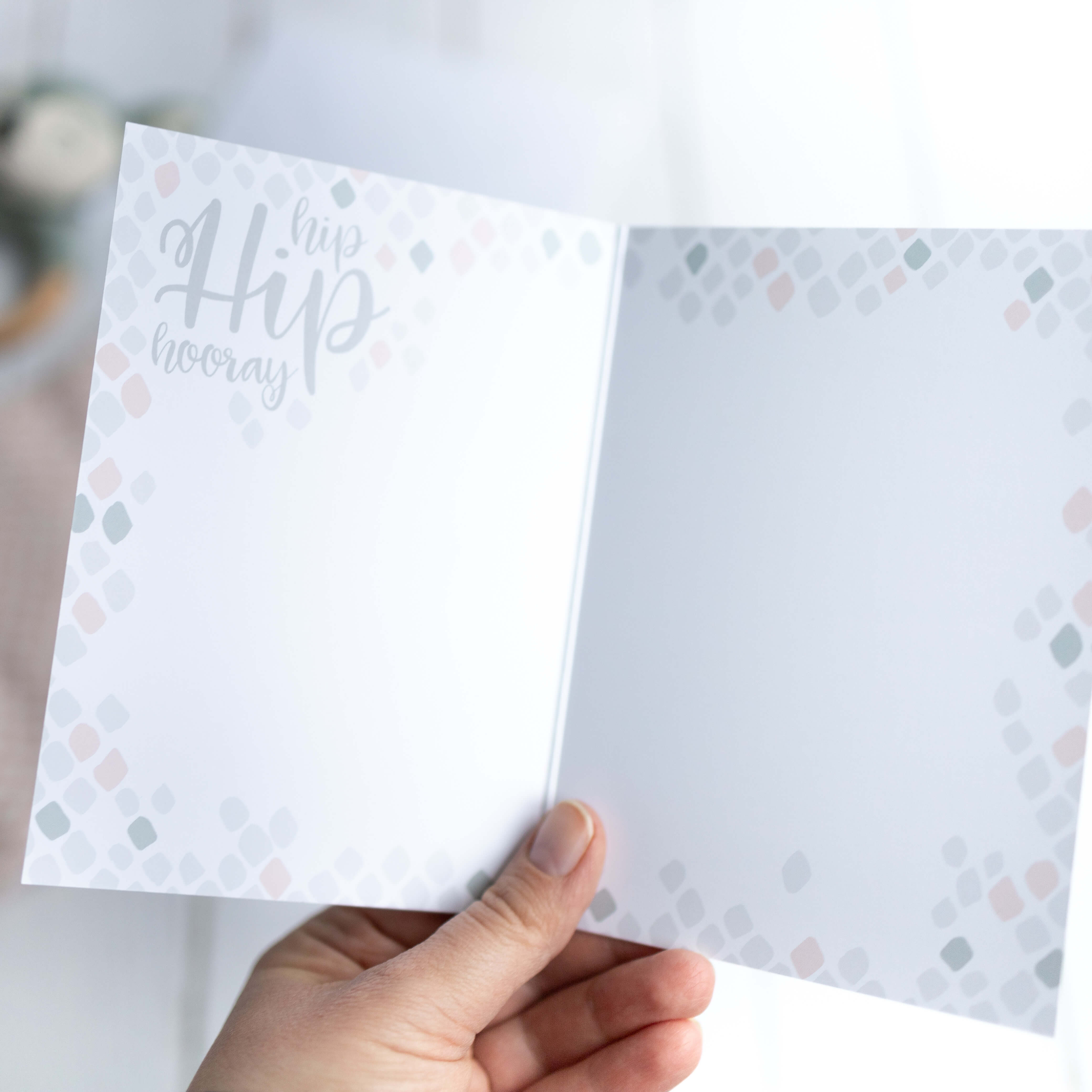 Glanzeffekt Glückwunschkarte zur Geburt