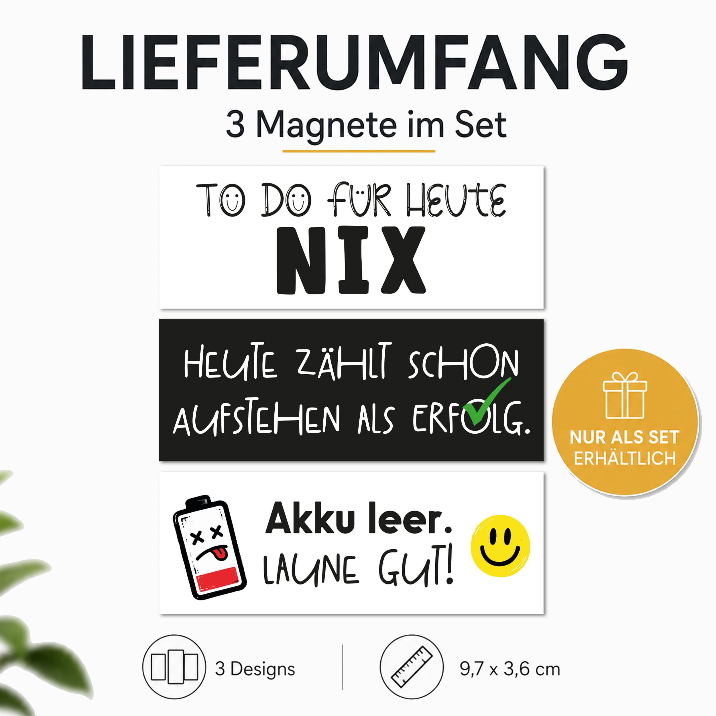 Magnet-System – Magnetset Büro-Humor (3 mag. Deko-Streifen für Tischkalender) 