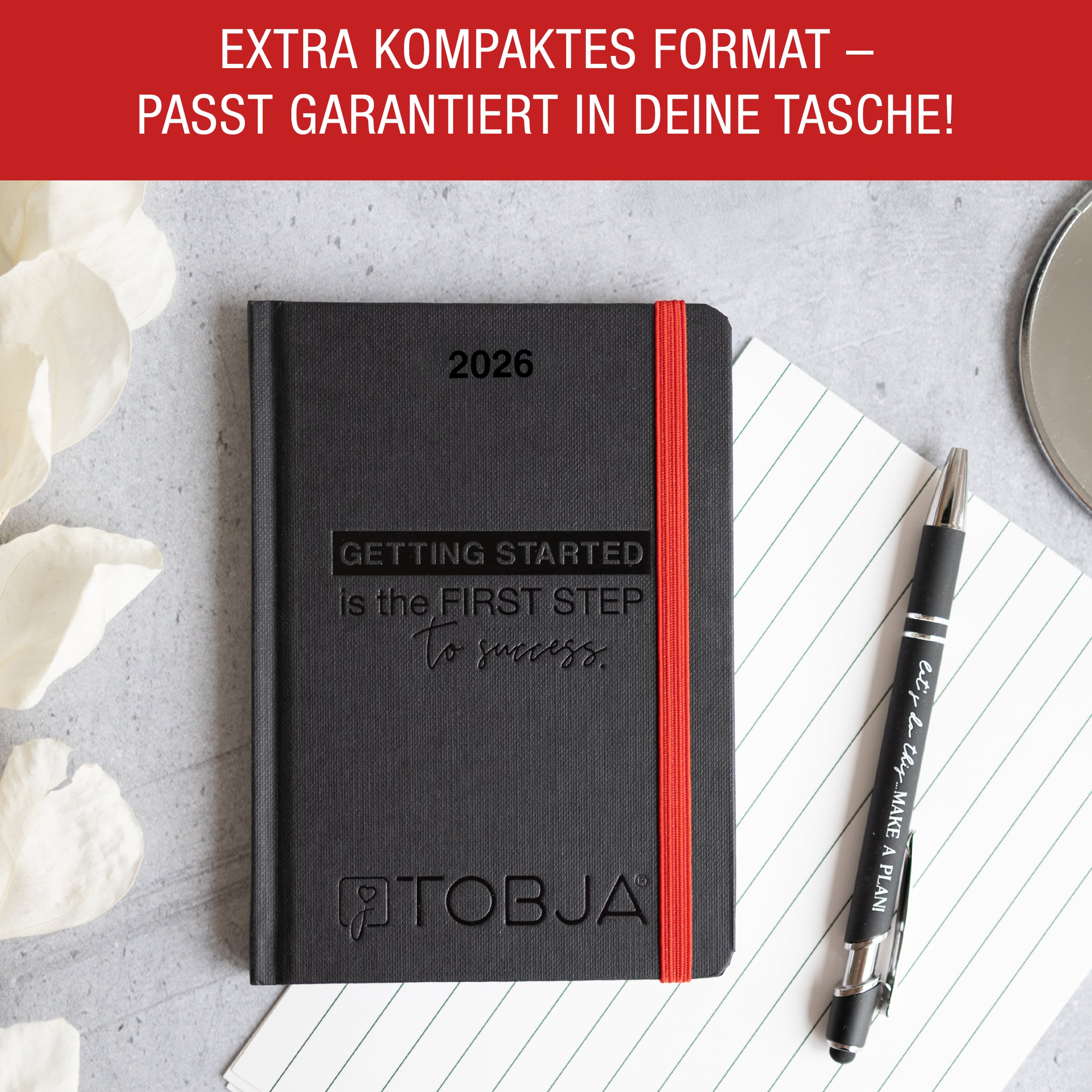 A6 Taschenkalender 2026 "Black Success" Kalender A6 Taschenkalender 2026 "Black Success" Kalender