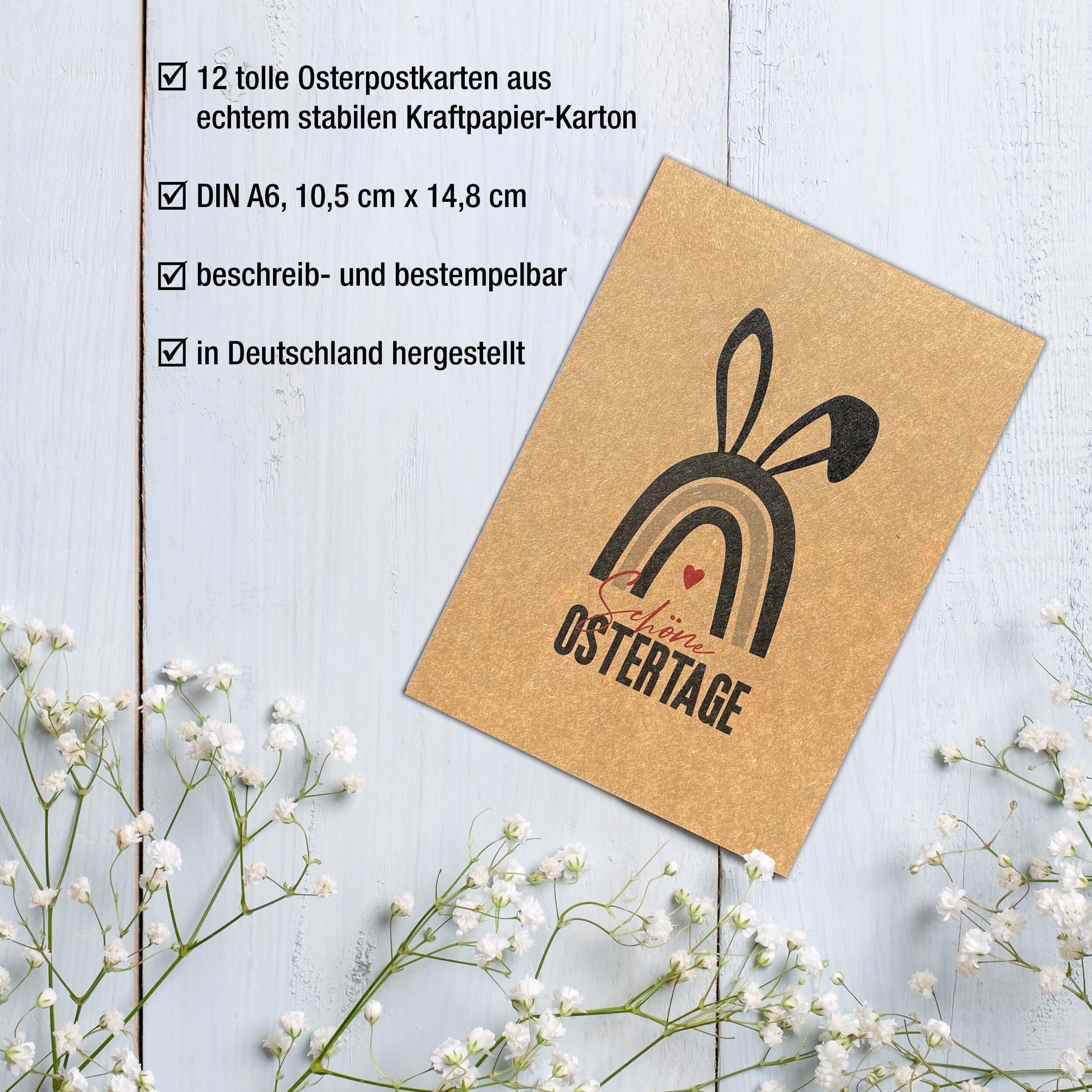 Ostern Postkarten Set "Frohe Ostern"