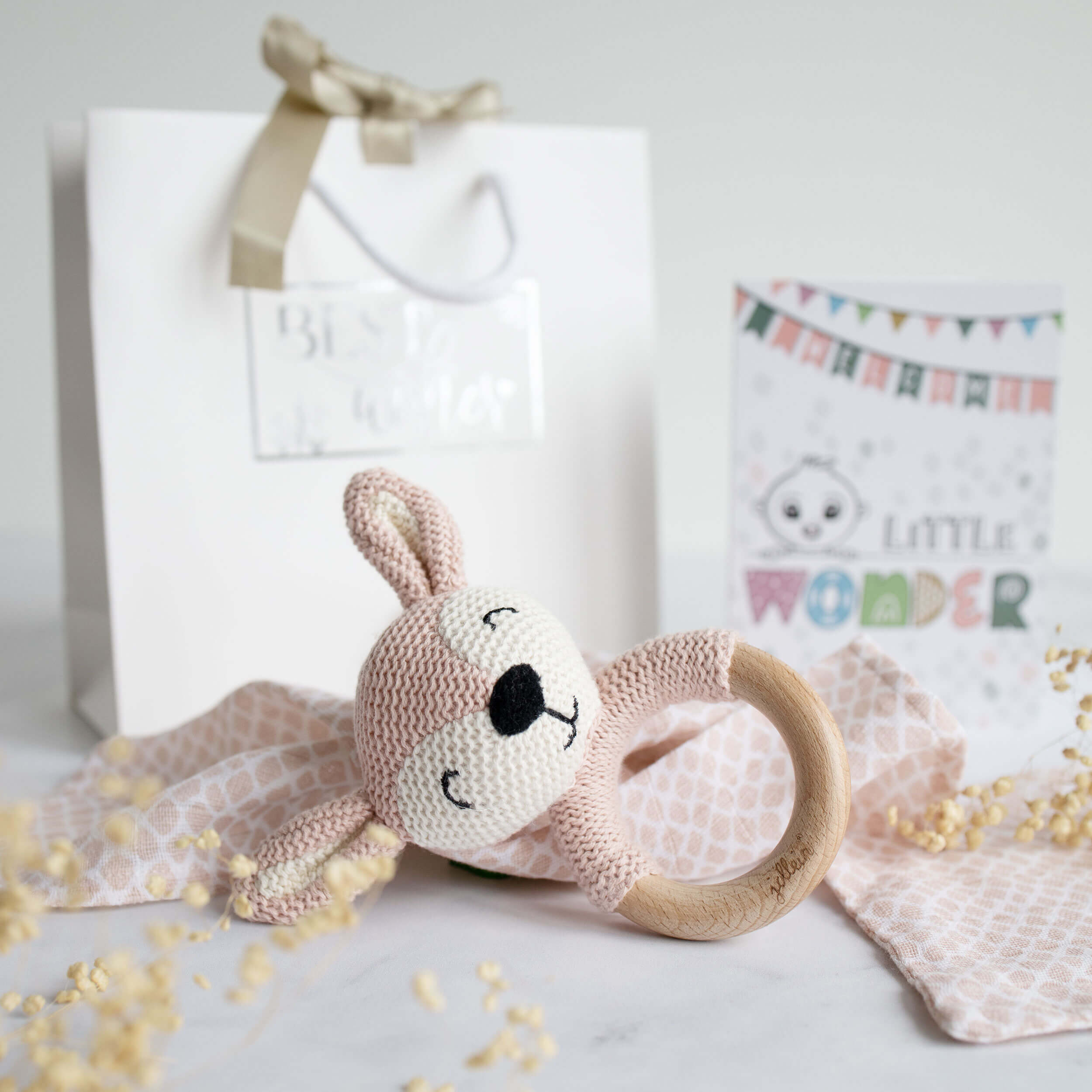 Baby Geschenkset Mädchen "Rassel"