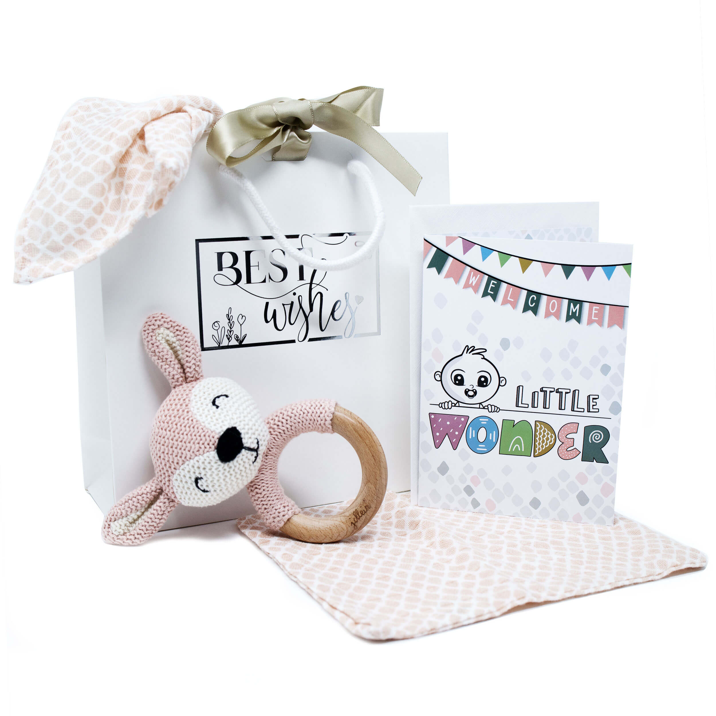 Baby Geschenkset Mädchen "Rassel"