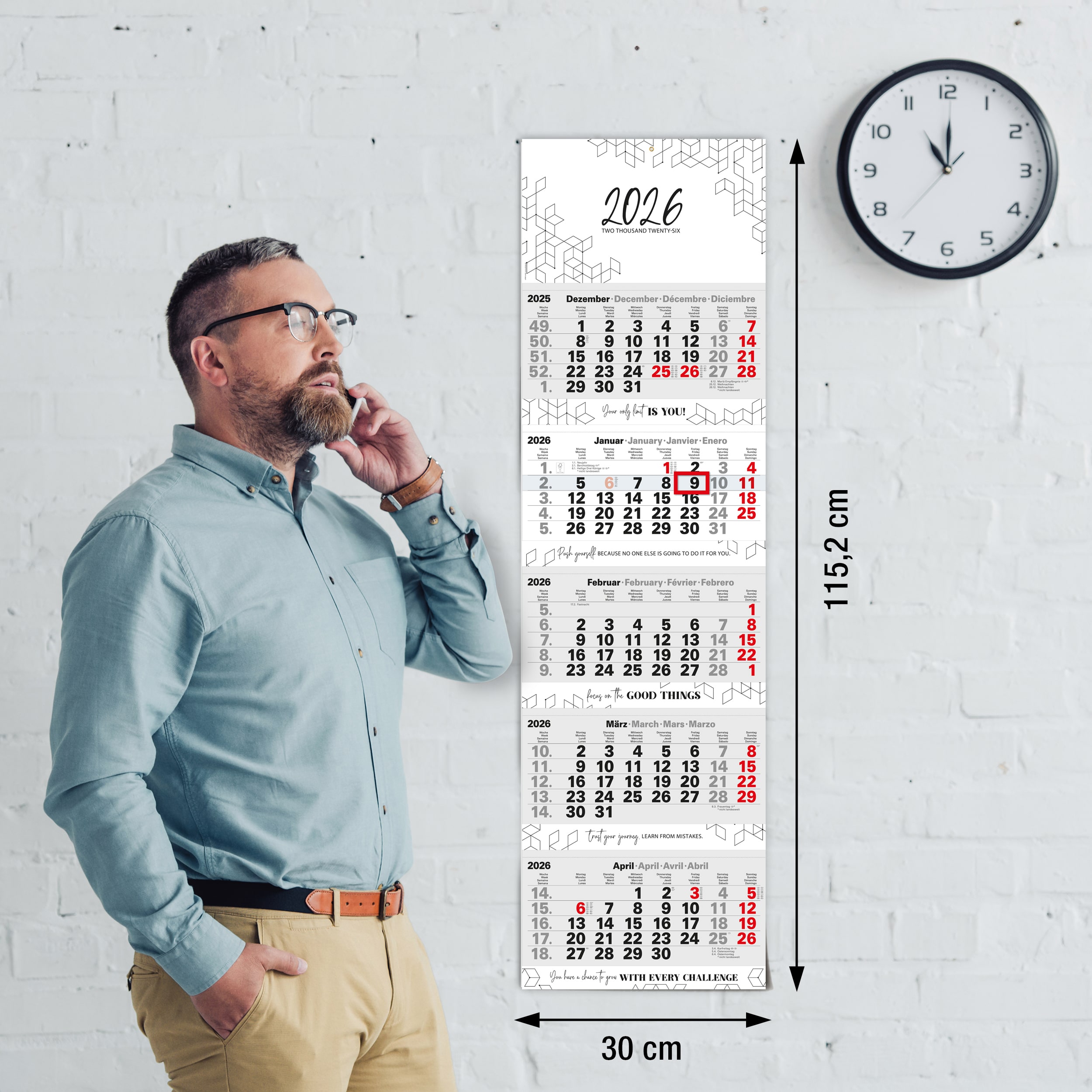 5 Monatskalender 2026 "Motivation Moments"