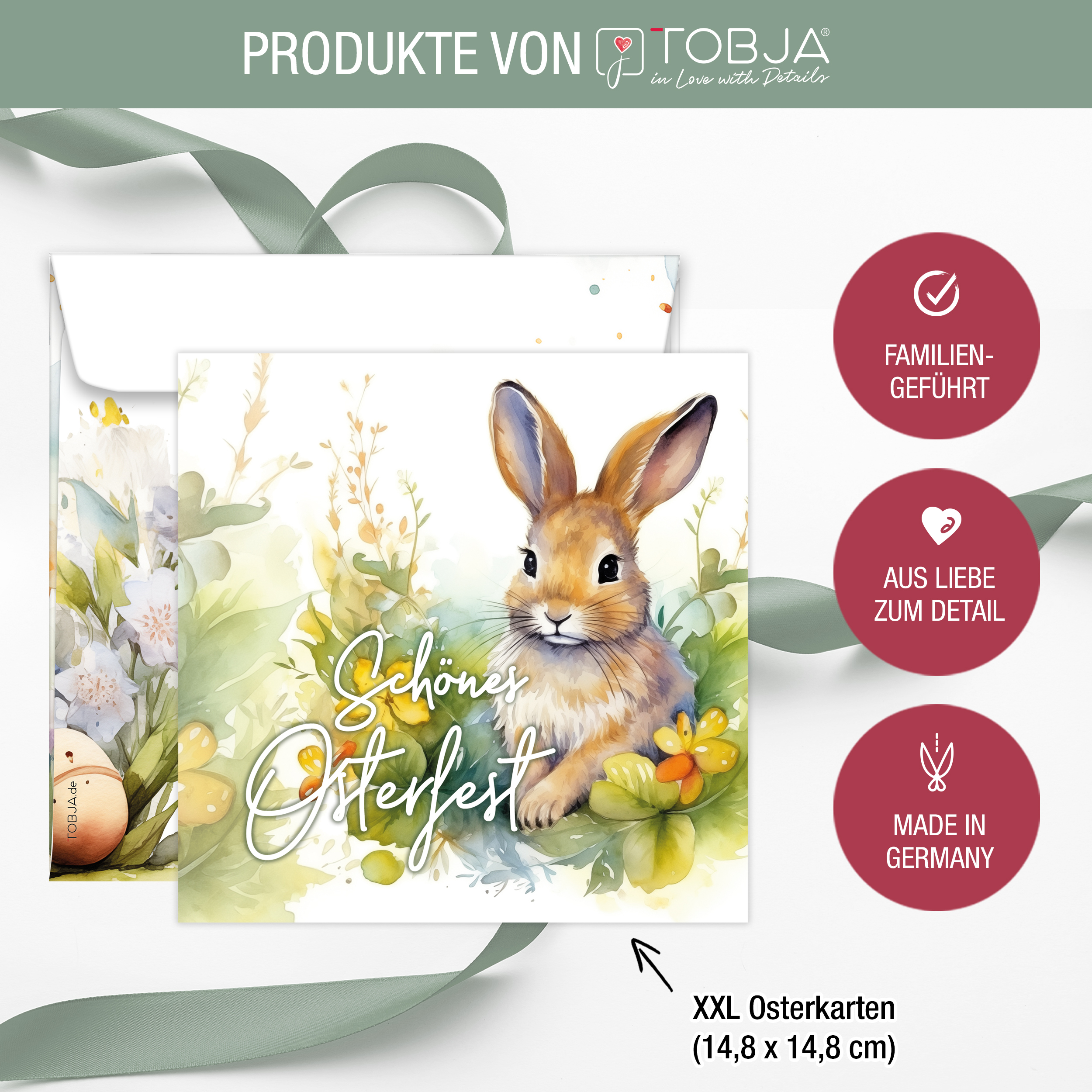 Osterkarten XXL mit Umschlägen