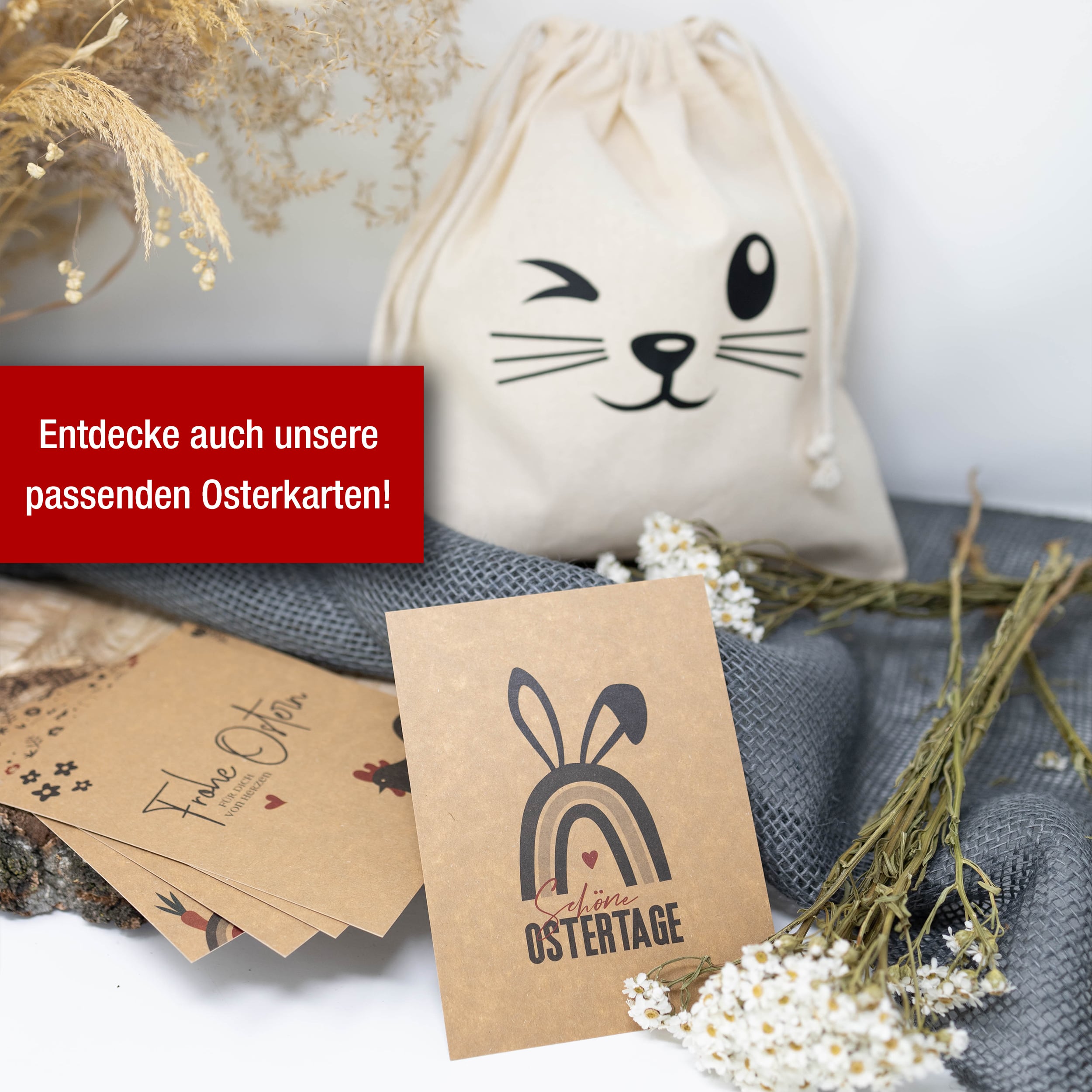 Ostern 2 Zuzieh Baumwollbeutel Set02 Ostern 2 Zuzieh Baumwollbeutel Set02
