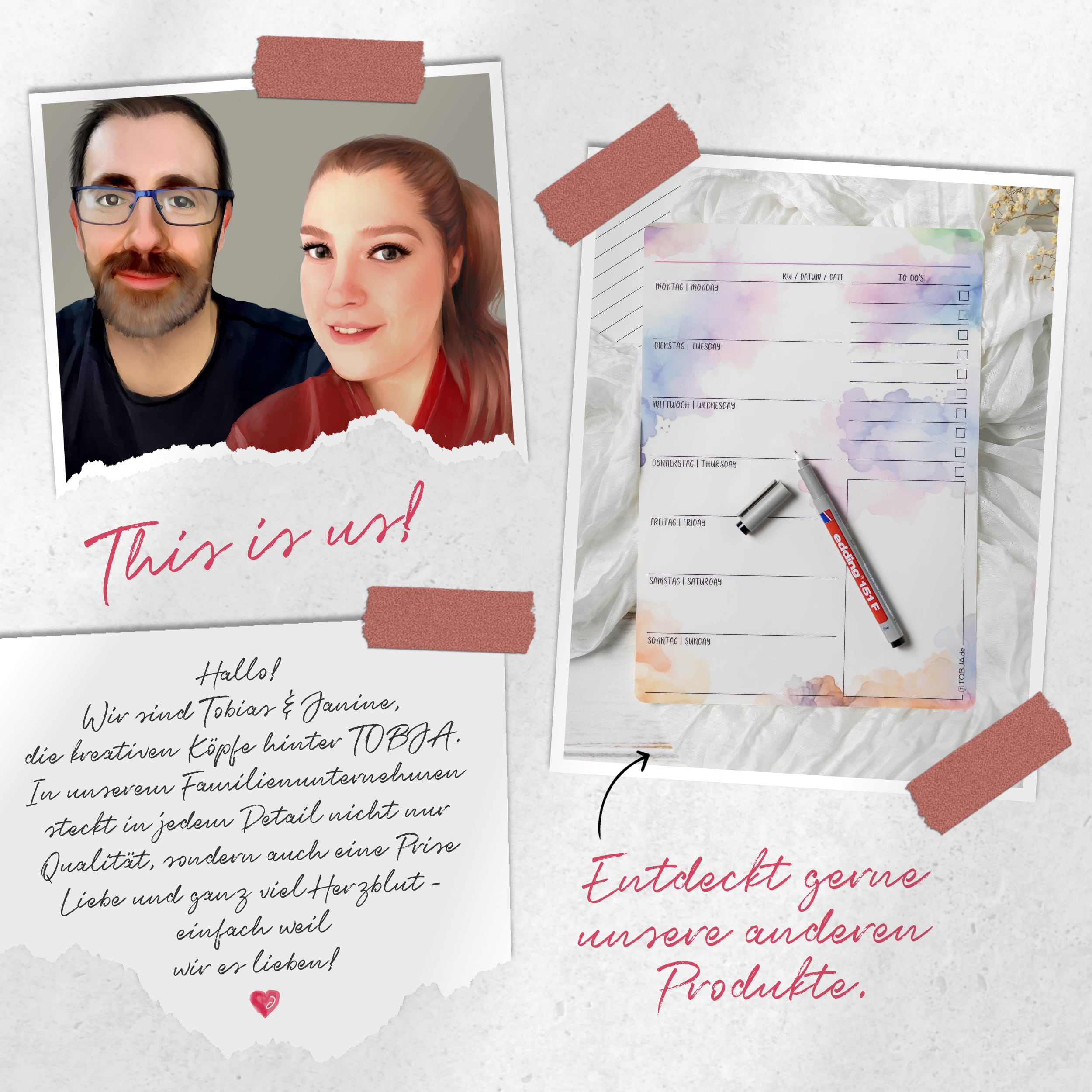 A3 Immerwährender Abwischbarer Kalender "Dots"