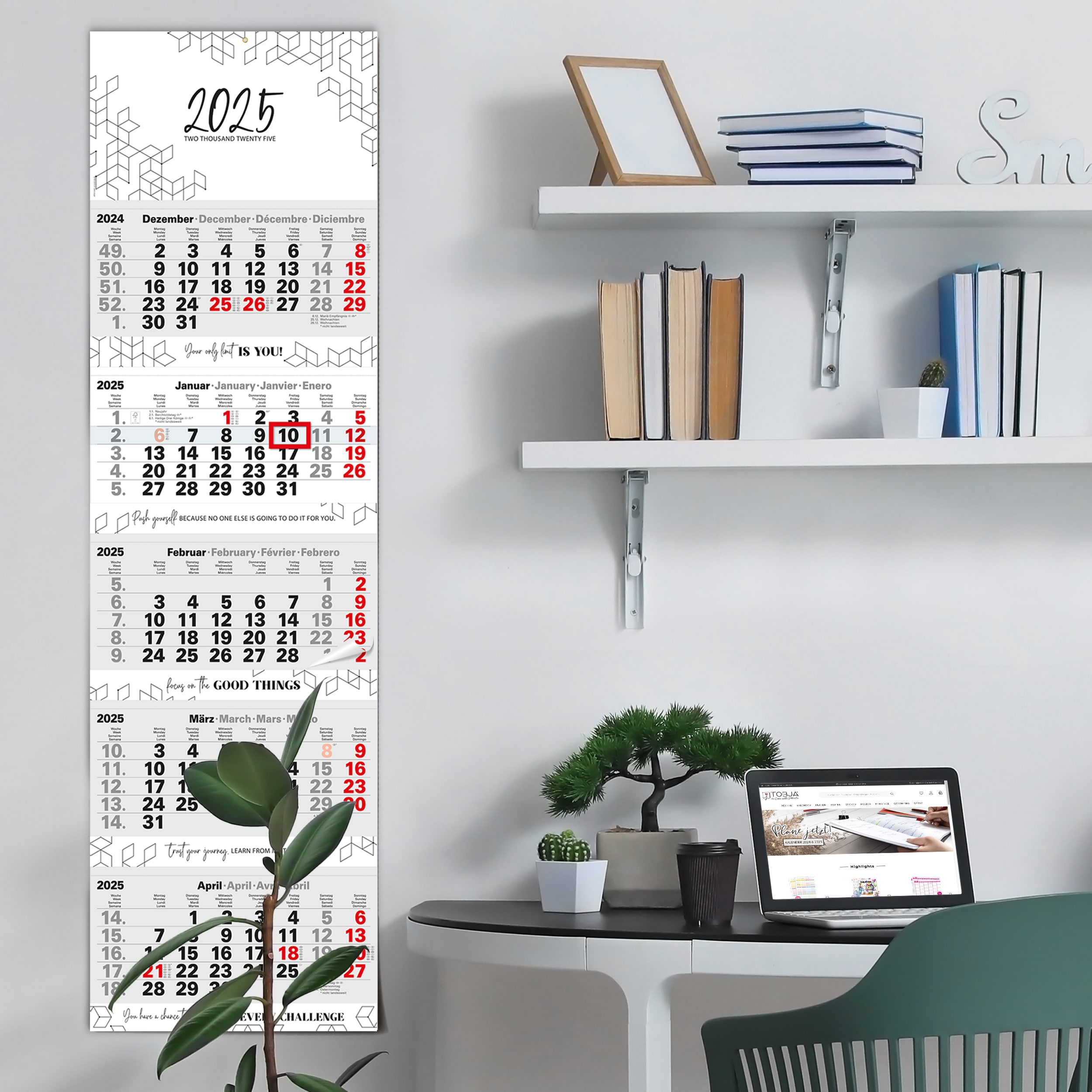 5 Monatskalender 2025 "Motivation Moments"