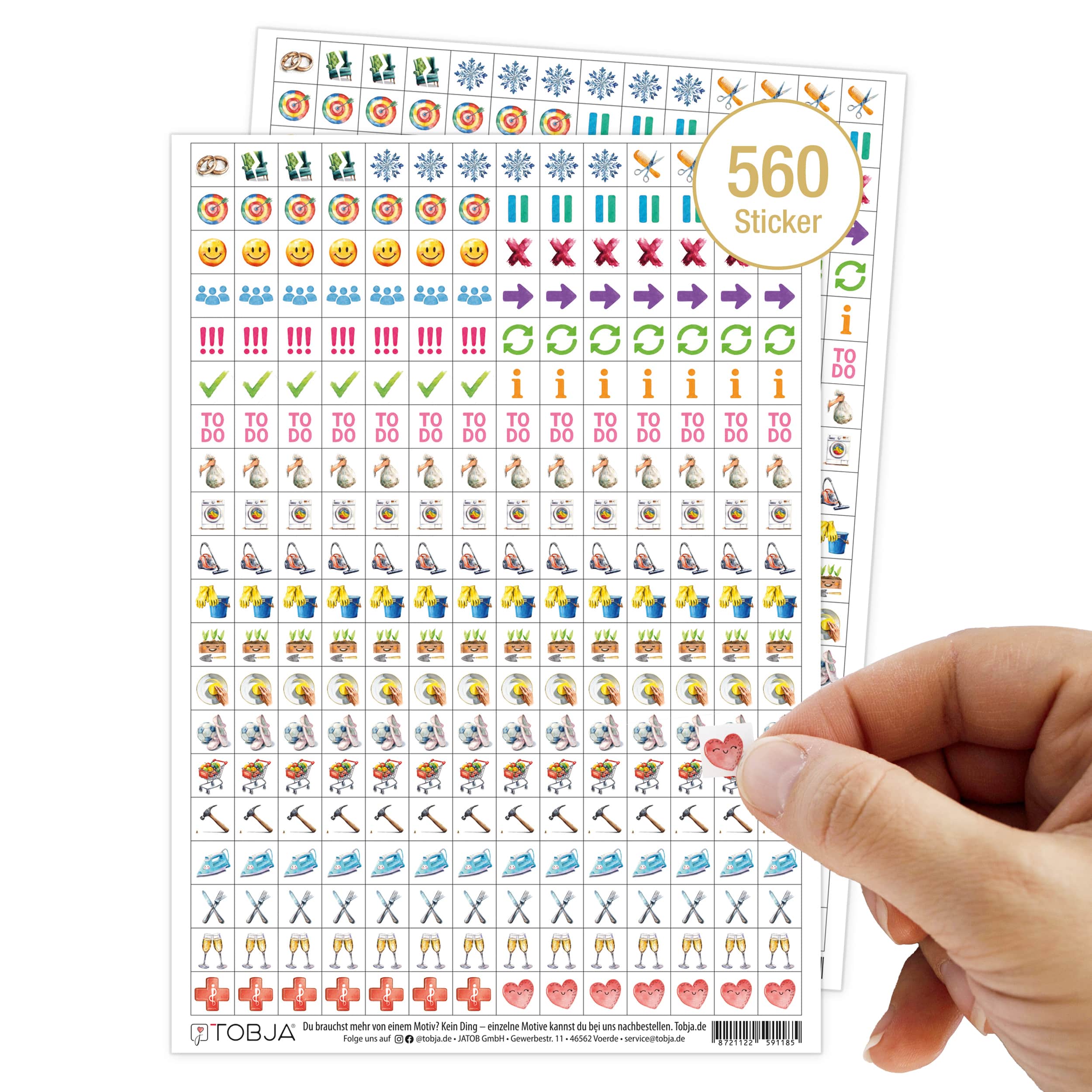 Kalender Sticker Erweiterung "Aquarell"