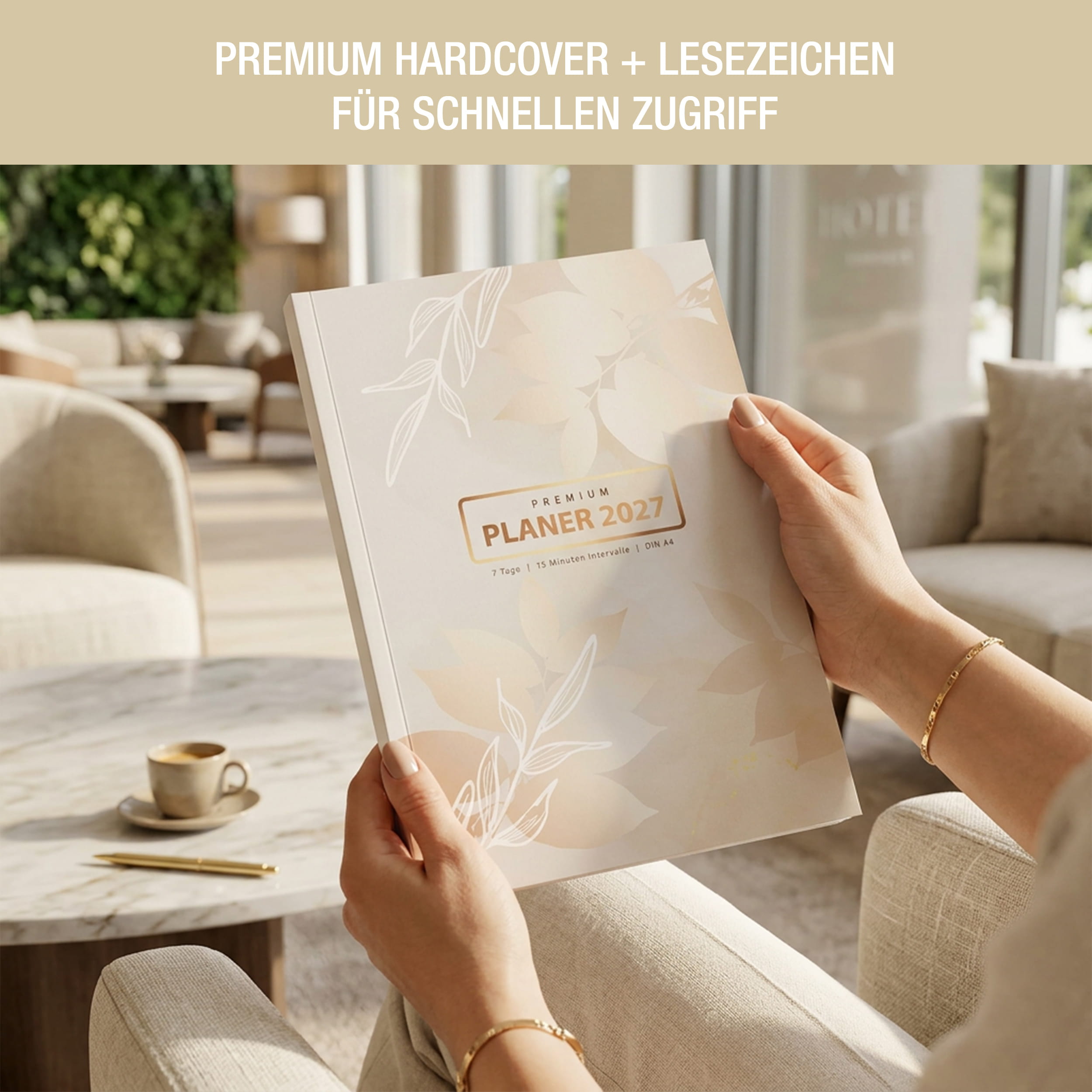 Praxisplaner 2027 A4 Bloom Premium Hardcover