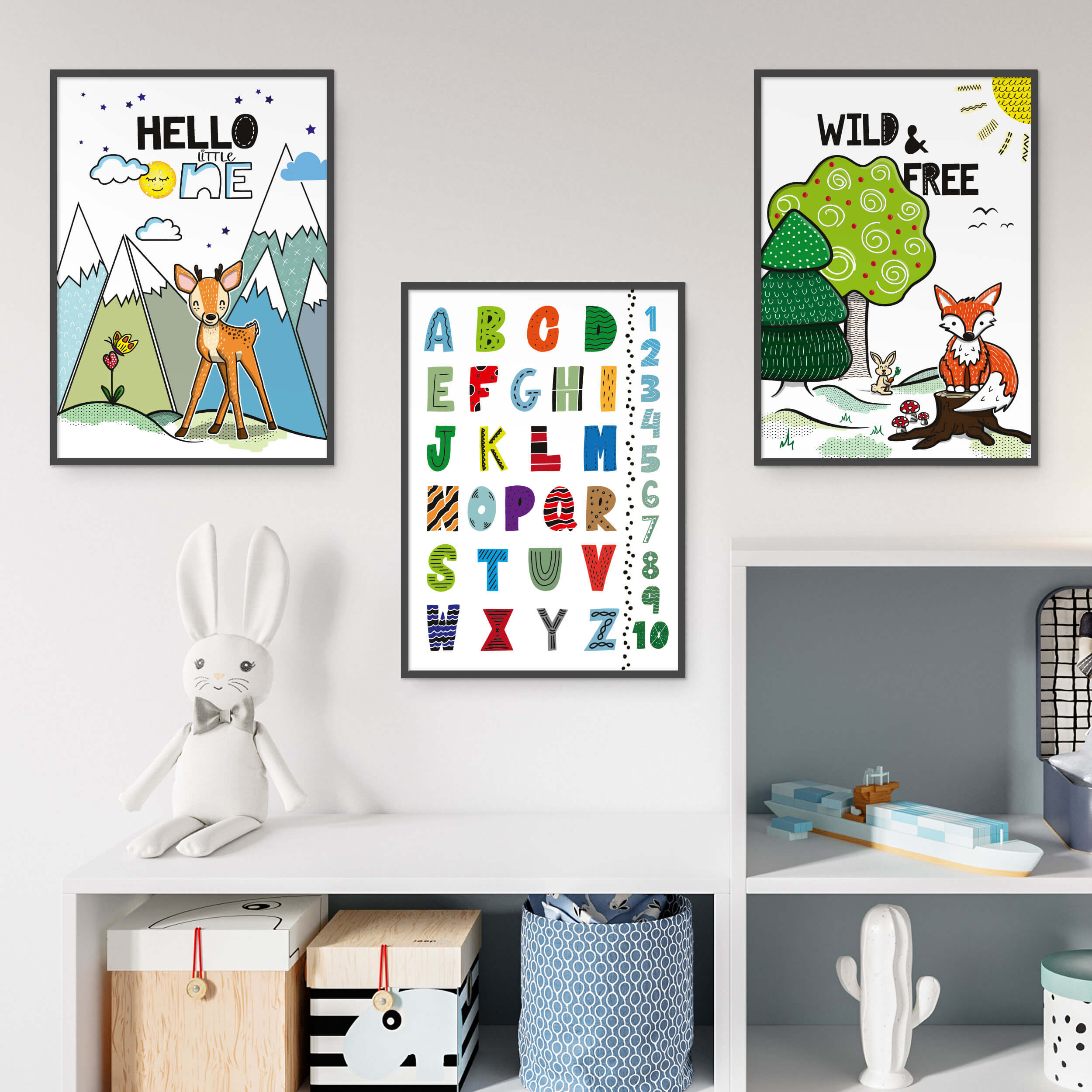 Tiere & Natur Poster Set