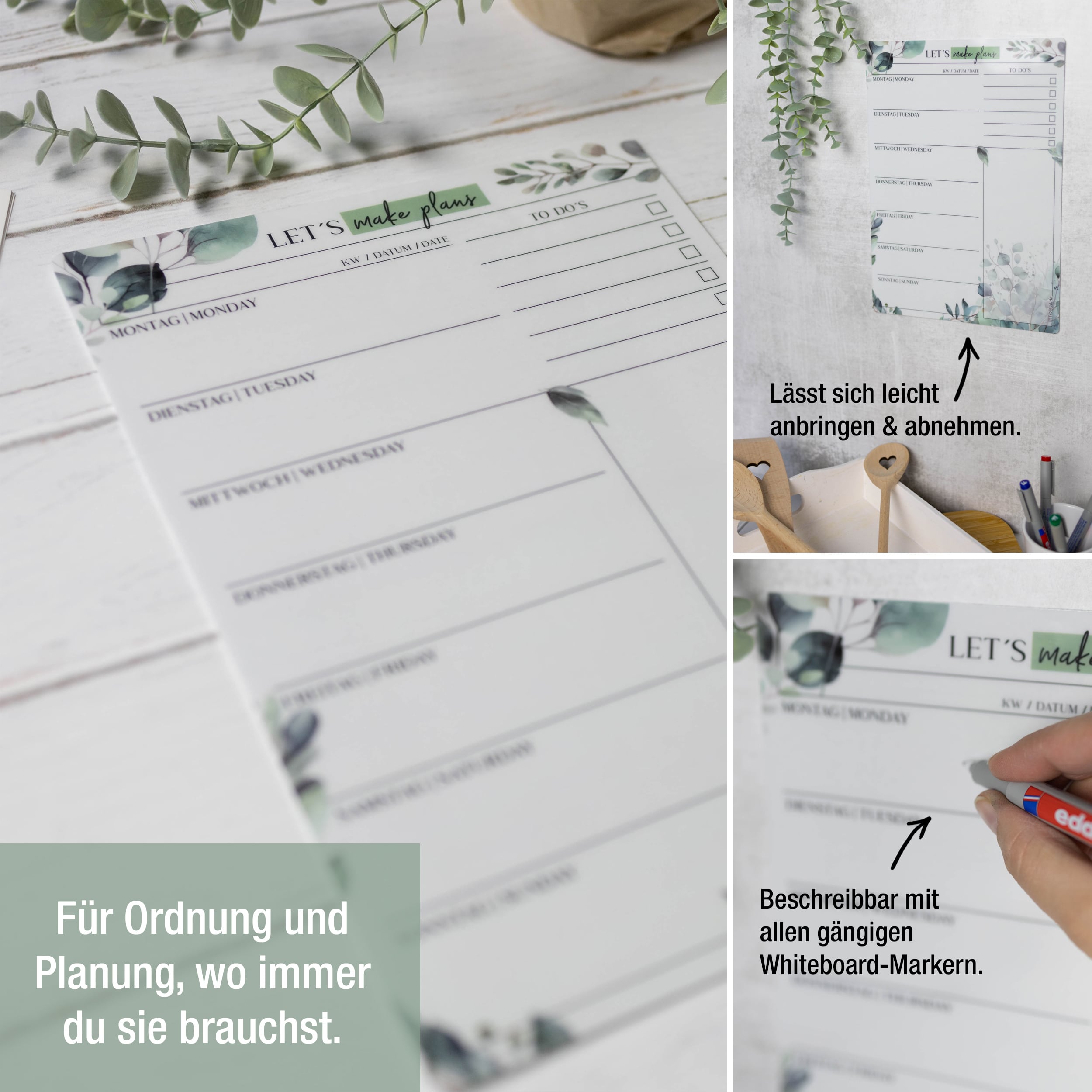 Essensplaner - klebt überall, plant mühelos! Essensplaner - klebt überall, plant mühelos!