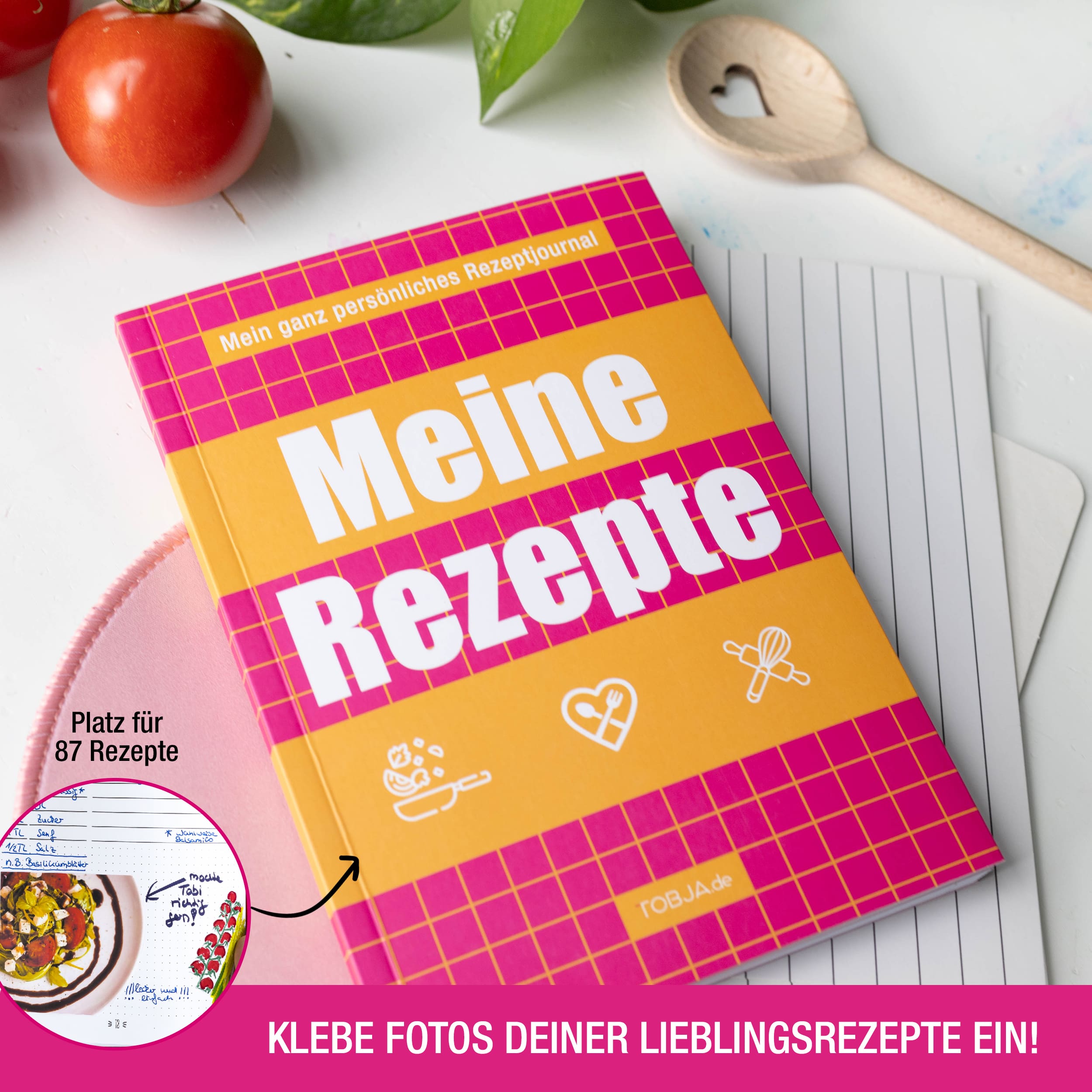 Rezeptbuch "Retro-Block" A5 Rezeptbuch "Retro-Block" A5