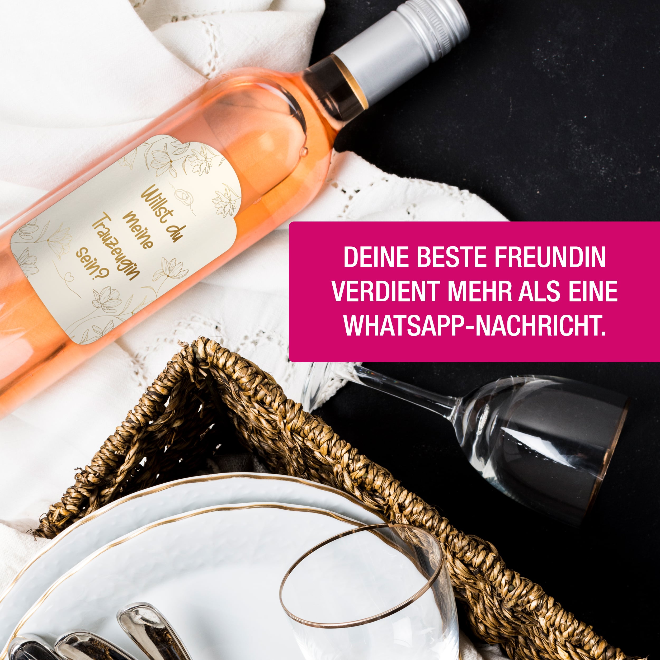 Trauzeugin Aufkleber Beige