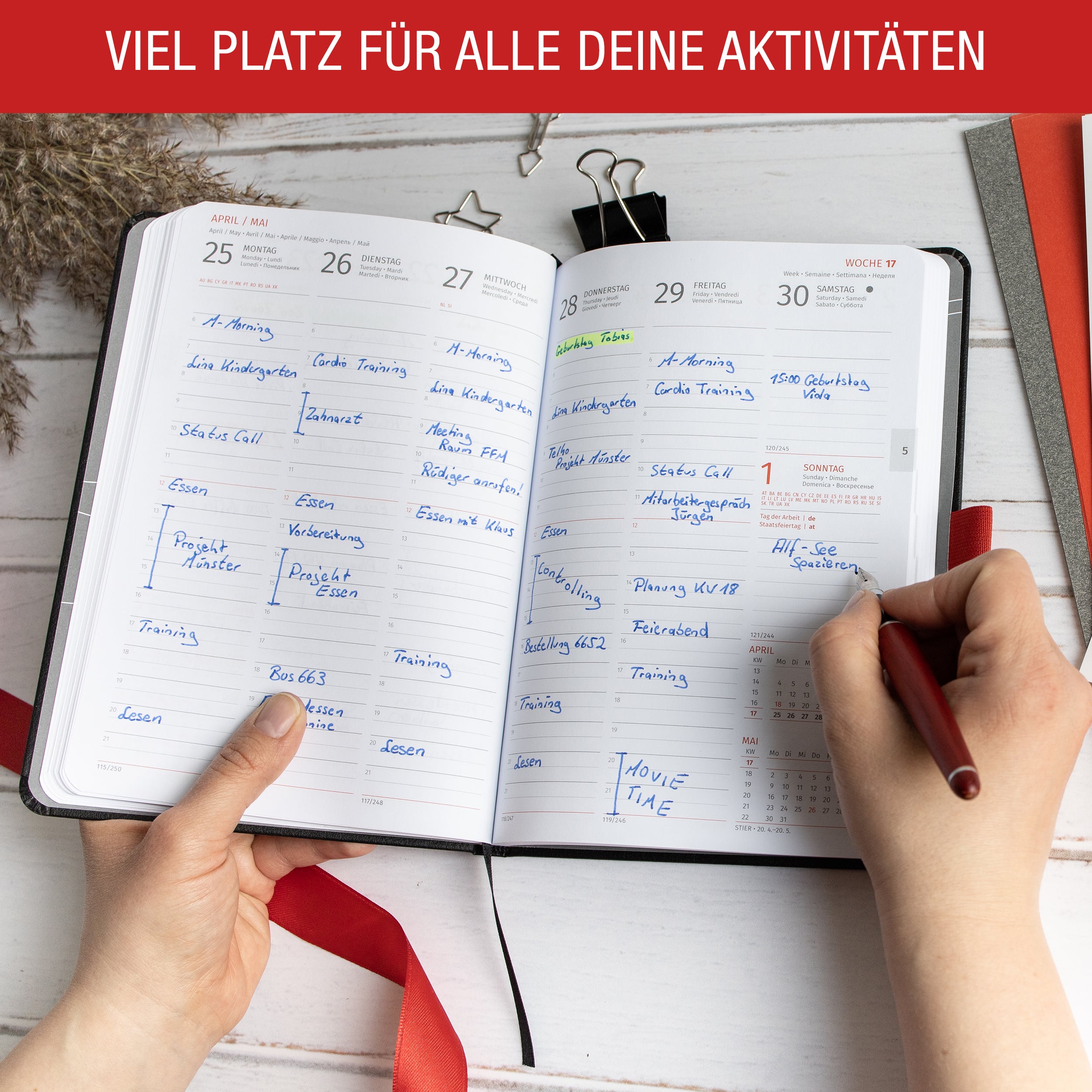 Buchkalender 2026 A5 "Black Business" Buchkalender 2026 A5 "Black Business"