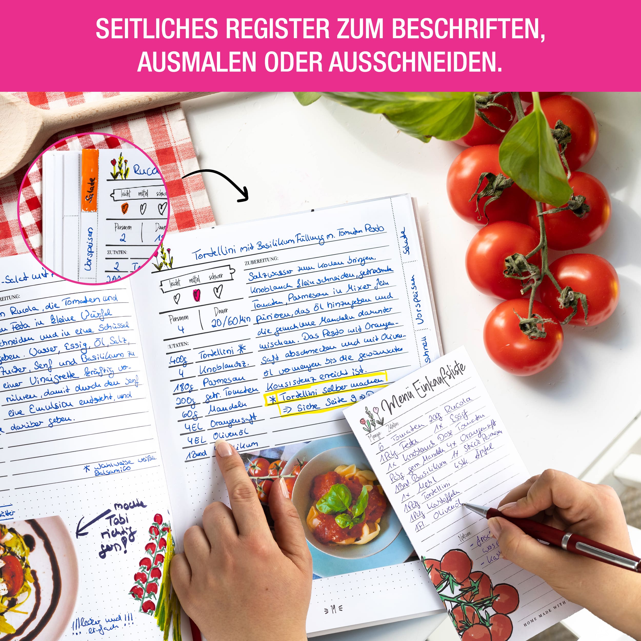 Rezeptbuch "Retro-Block" A5 Rezeptbuch "Retro-Block" A5